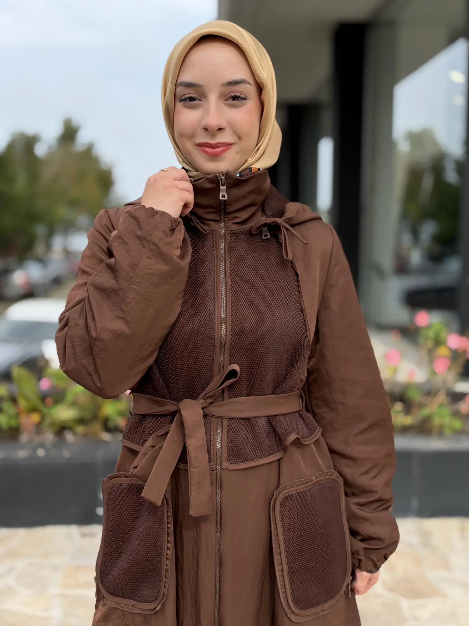 Misswhence File Detaylı Kapüşonlu Kışlık Pardesü 40510