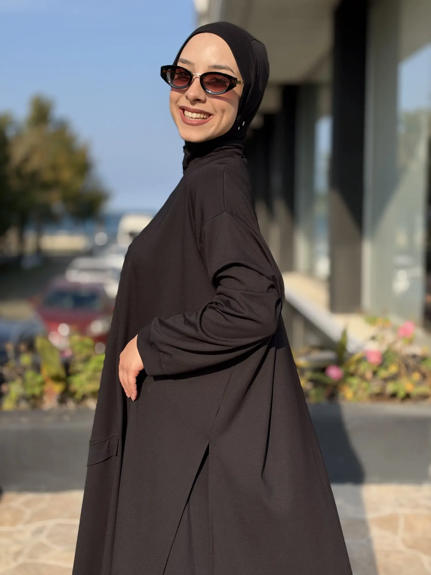 Almarwah Asimetrik Maxi Tunik Şalvar Pantolon Takım 203048