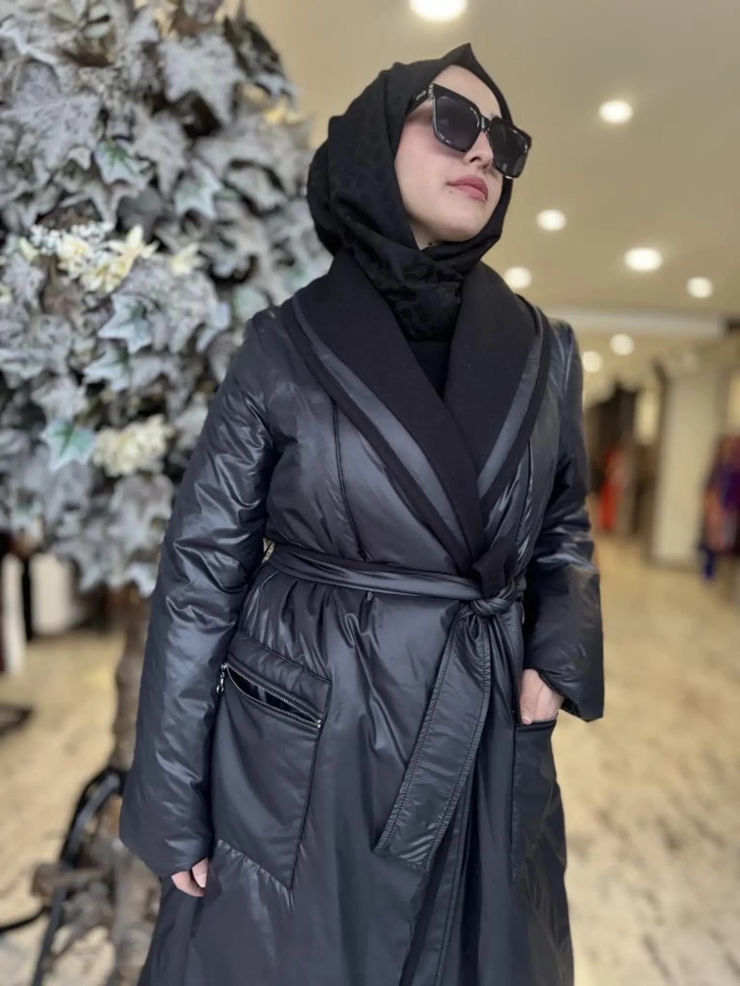 Almarwah Cep Ve Kuşak Detaylı Şişme Mont 505286