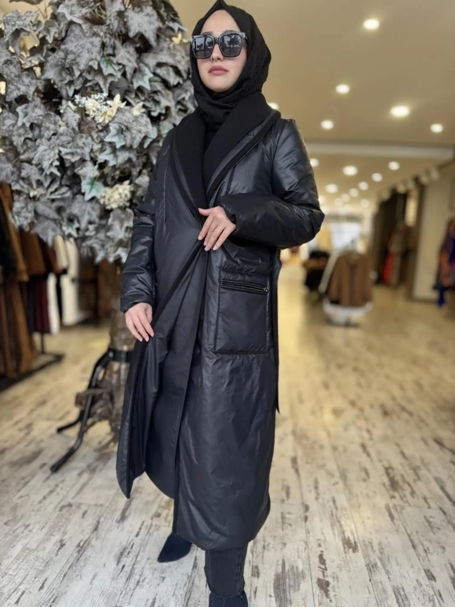 Almarwah Cep Ve Kuşak Detaylı Şişme Mont 505286