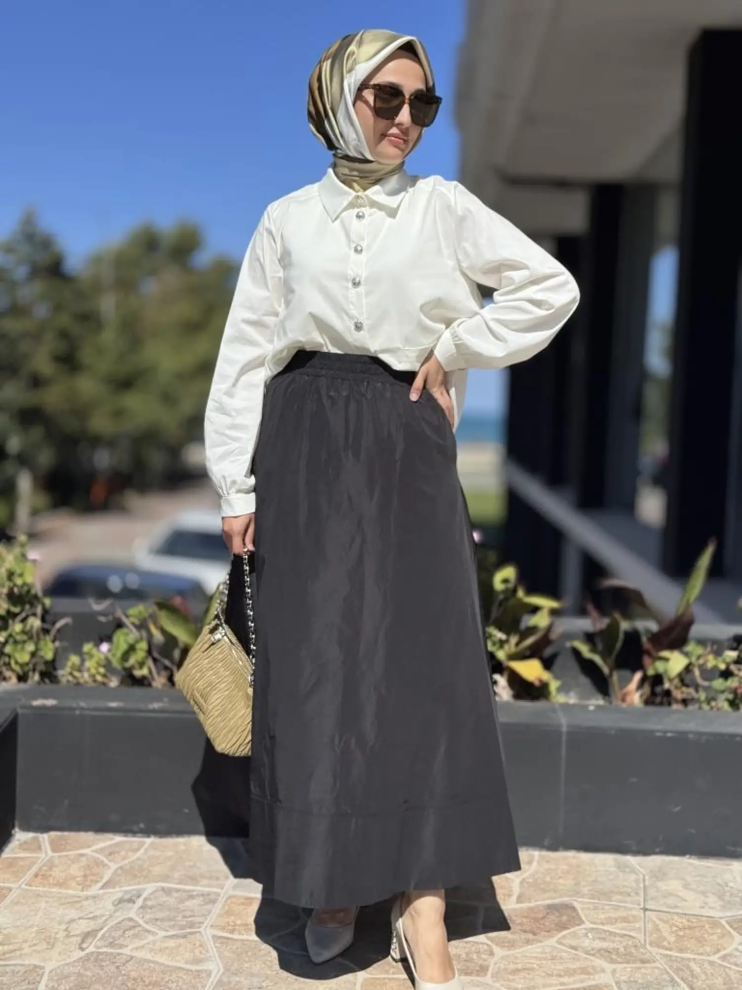 Almarwah Cepli Paraşüt Kumaş Etek 806468