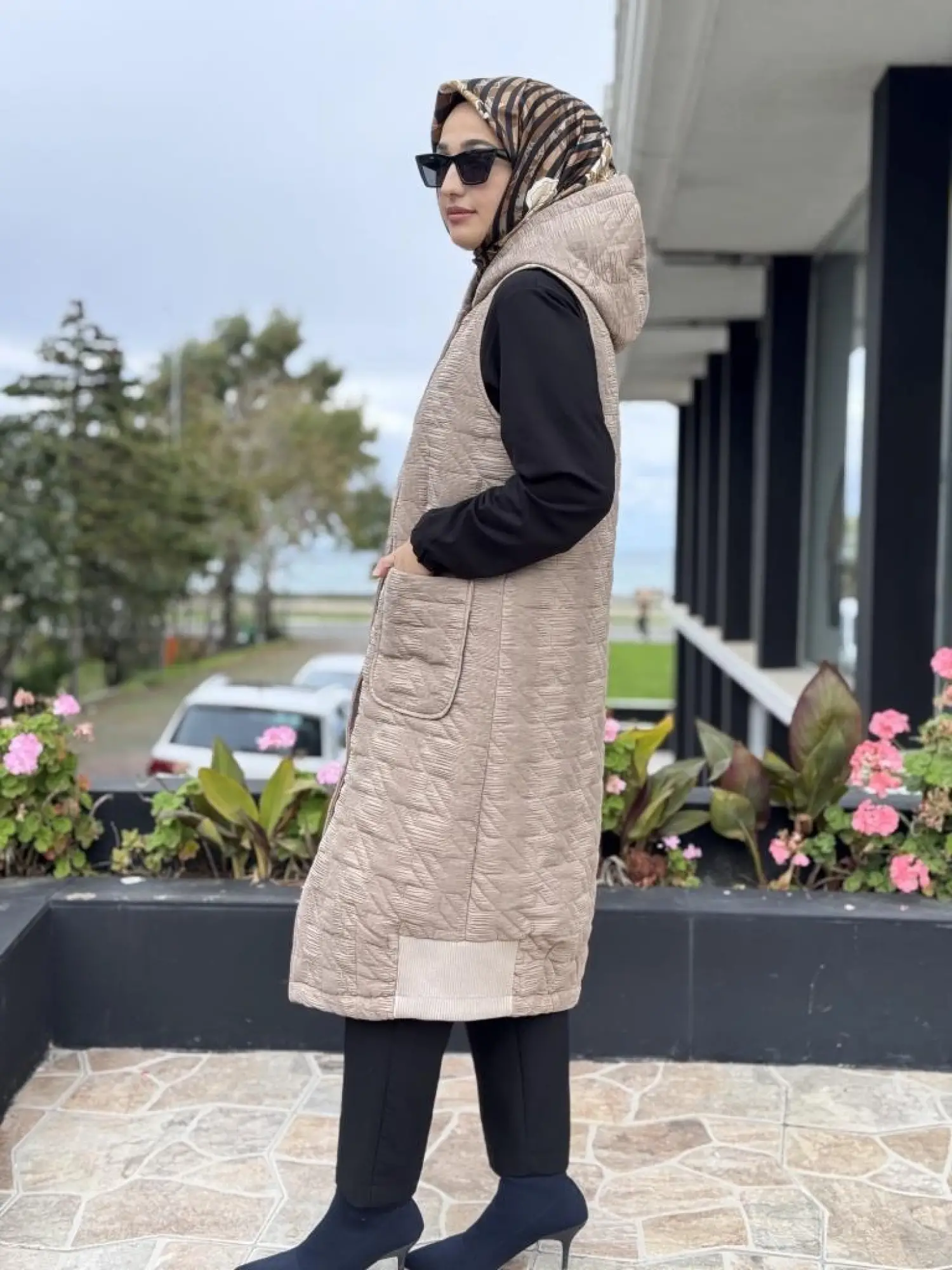 Almarwah Çıtçıt Kapamalı Cepli Kapitone Yelek 505329