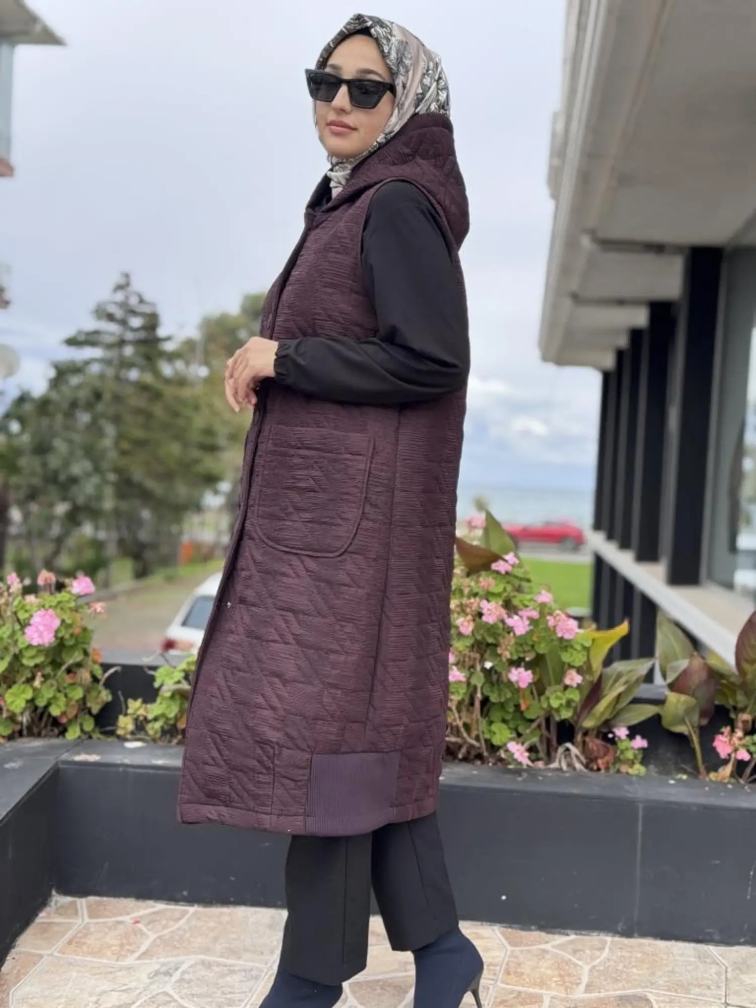 Almarwah Çıtçıt Kapamalı Cepli Kapitone Yelek 505329