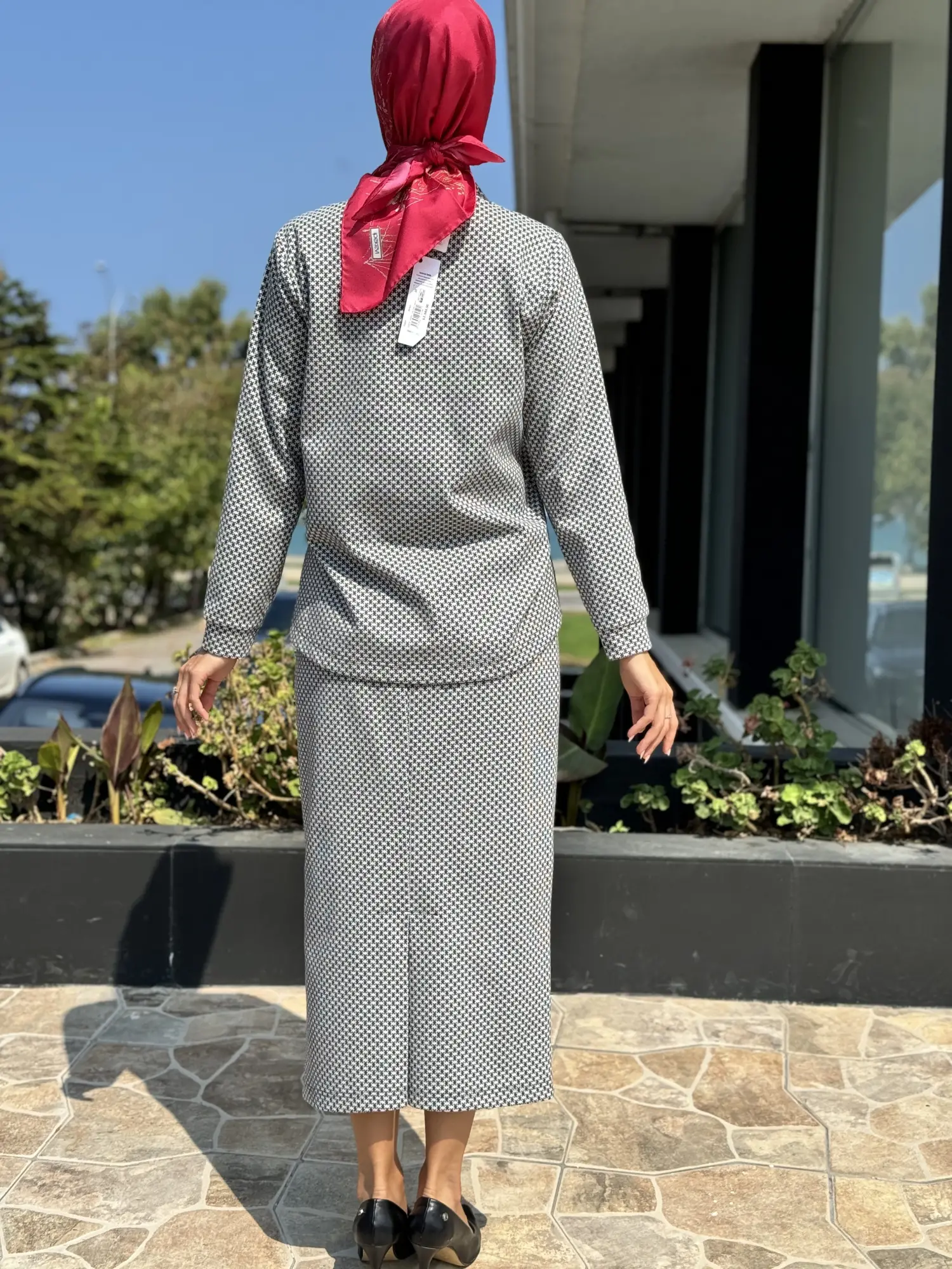 Almarwah Desenli Tunik Etek Takım 202676