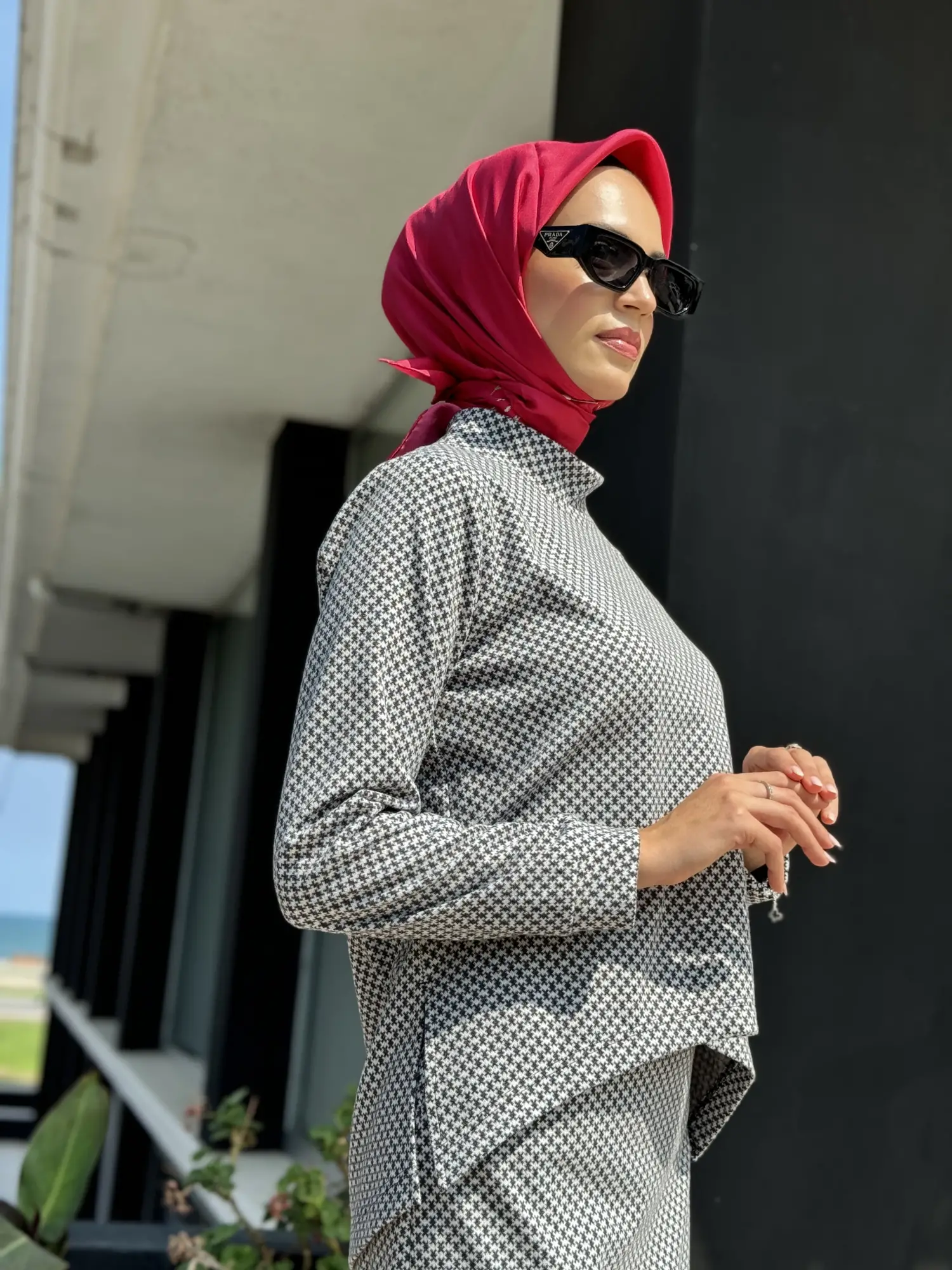 Almarwah Desenli Tunik Etek Takım 202676