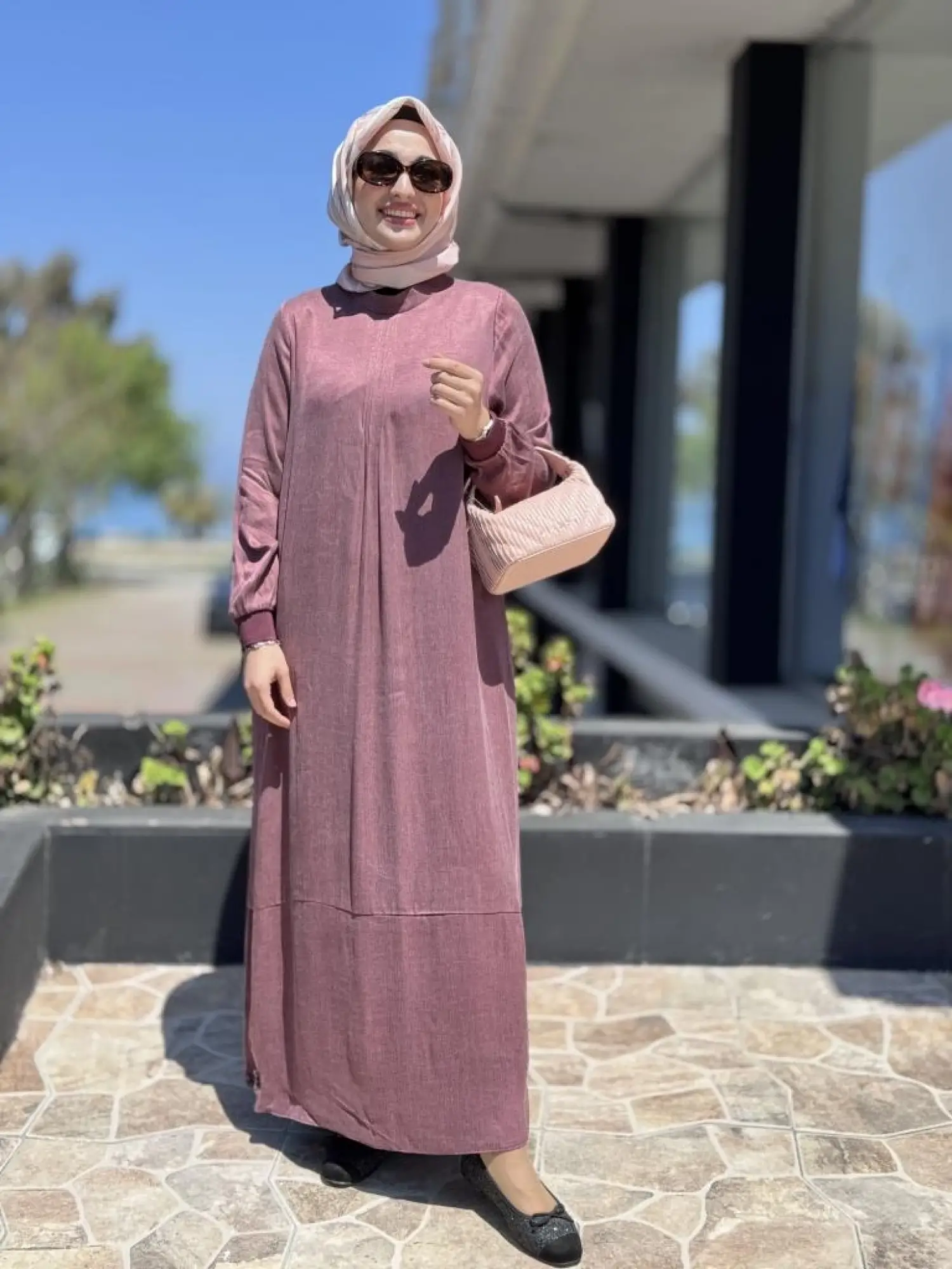 Almarwah Drape Detaylı Liosel Elbise 303809