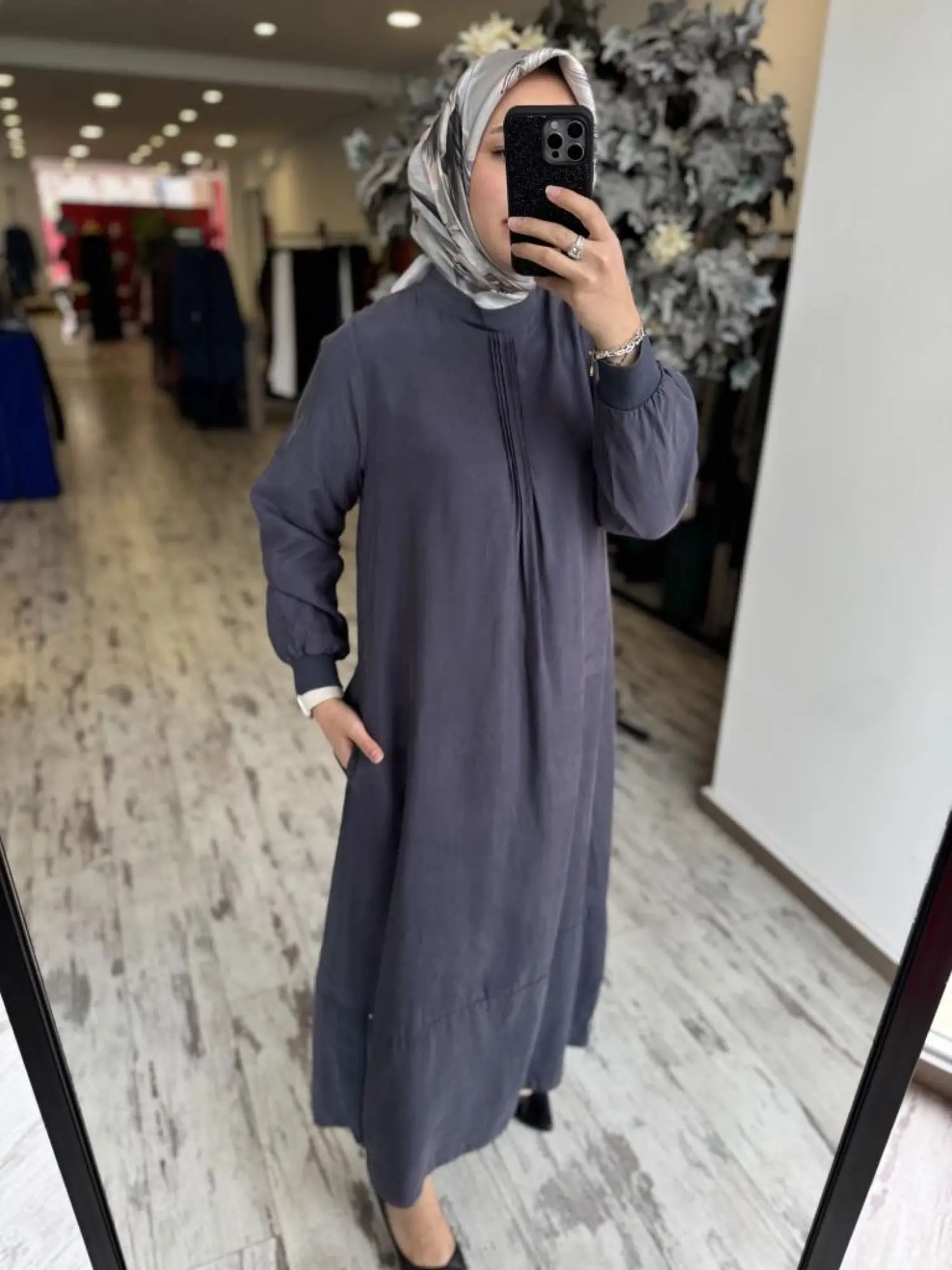 Almarwah Drape Detaylı Liosel Elbise 303809