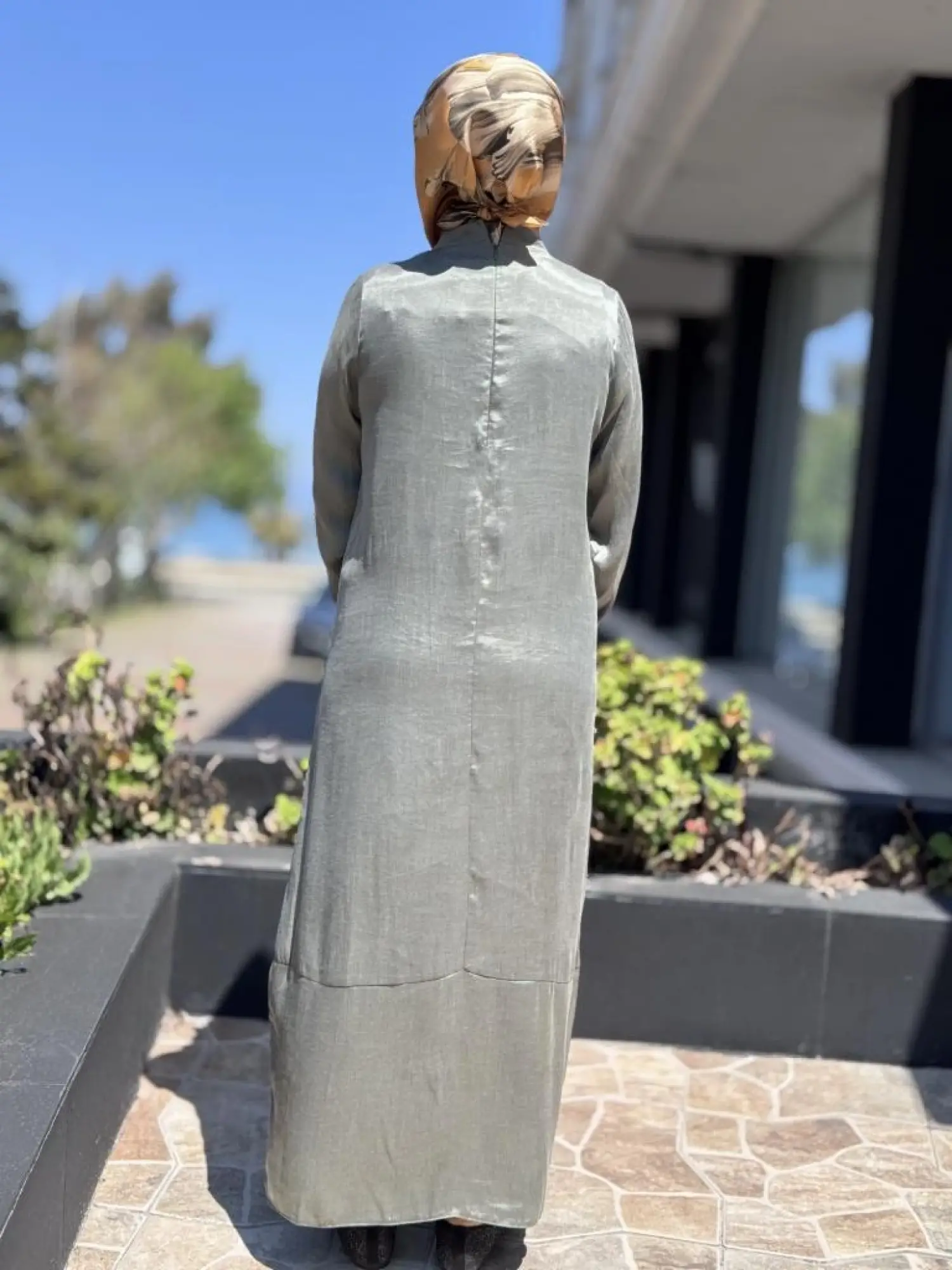 Almarwah Drape Detaylı Liosel Elbise 303809