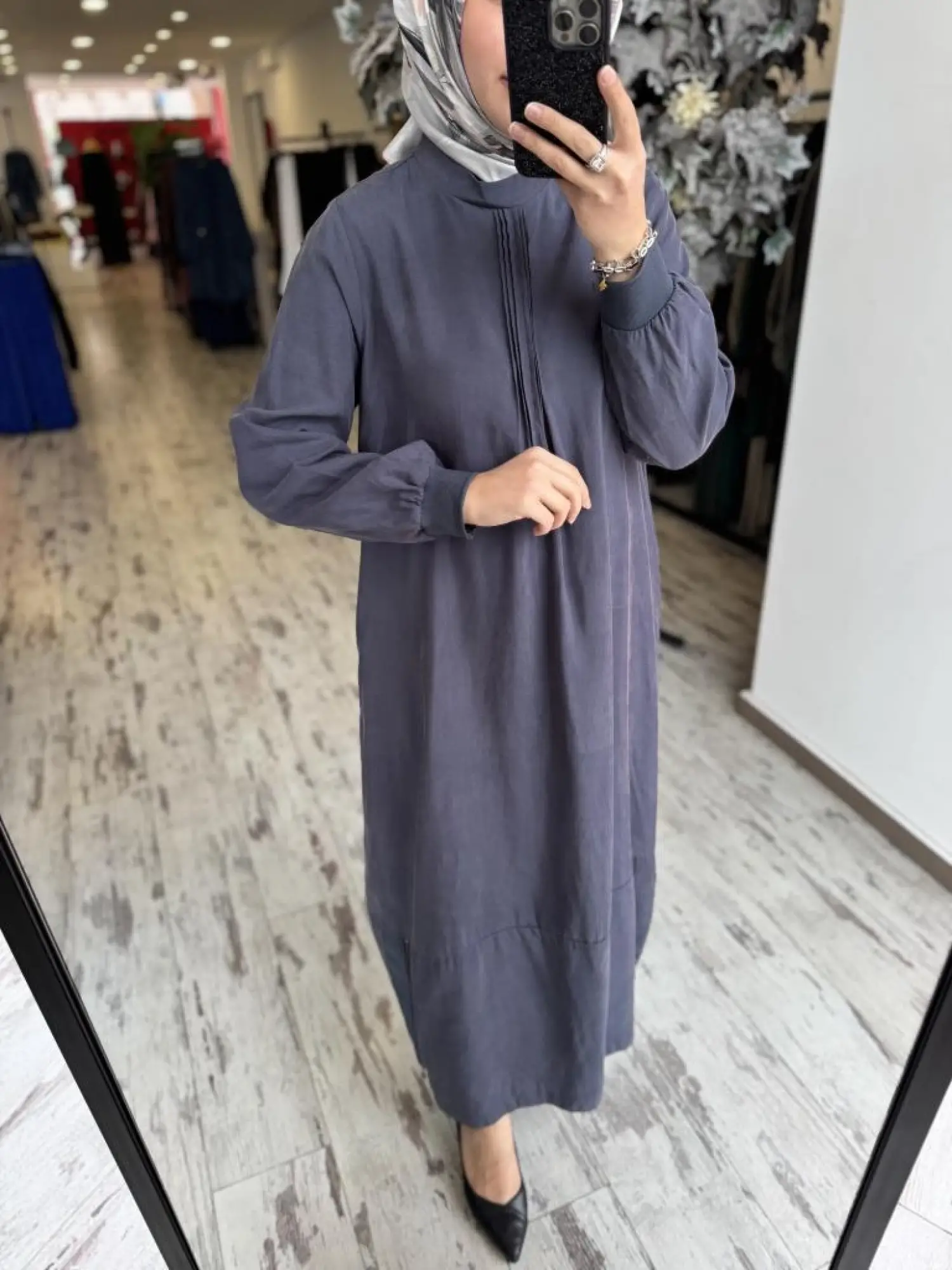 Almarwah Drape Detaylı Liosel Elbise 303809