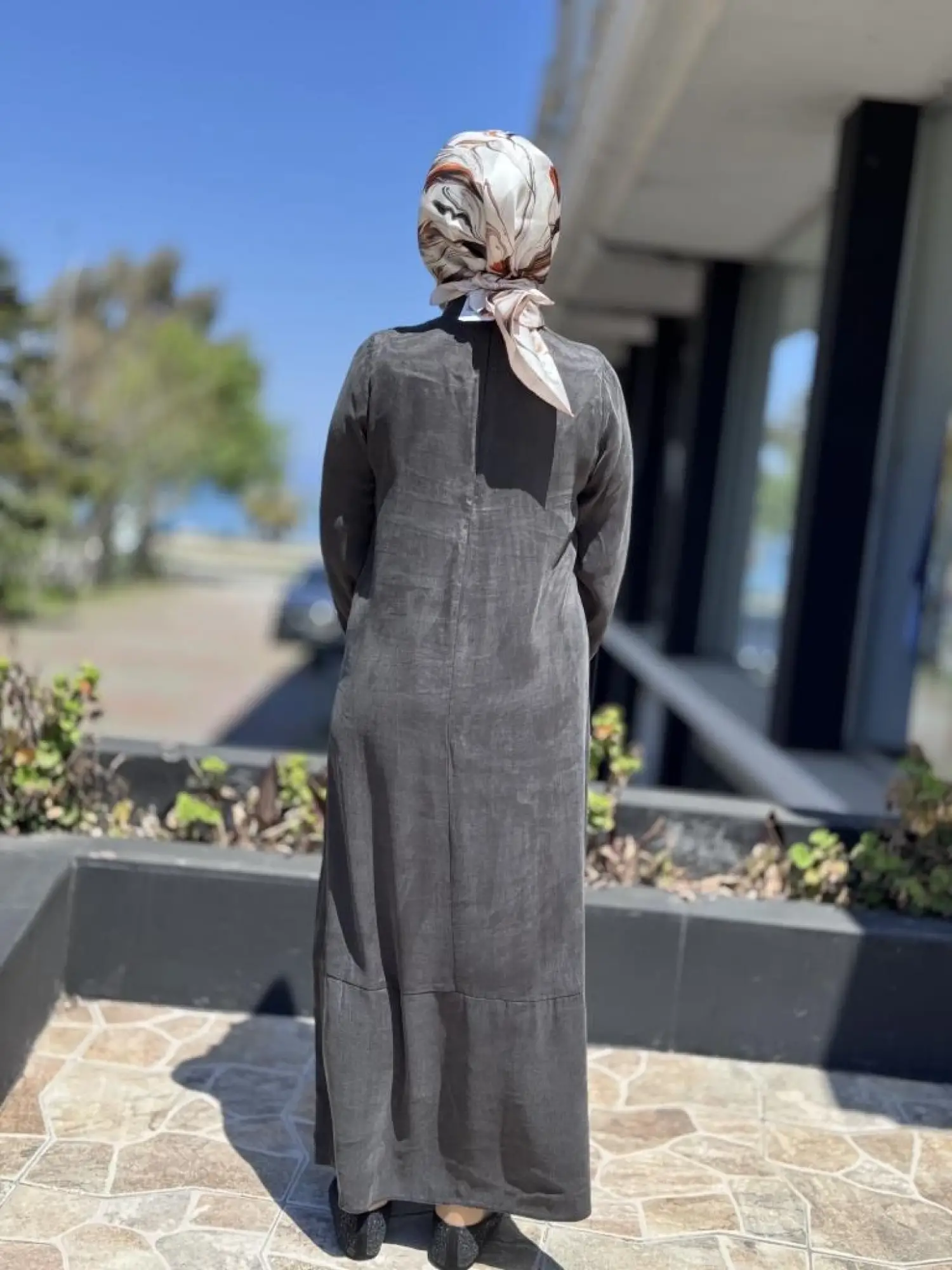 Almarwah Drape Detaylı Liosel Elbise 303809