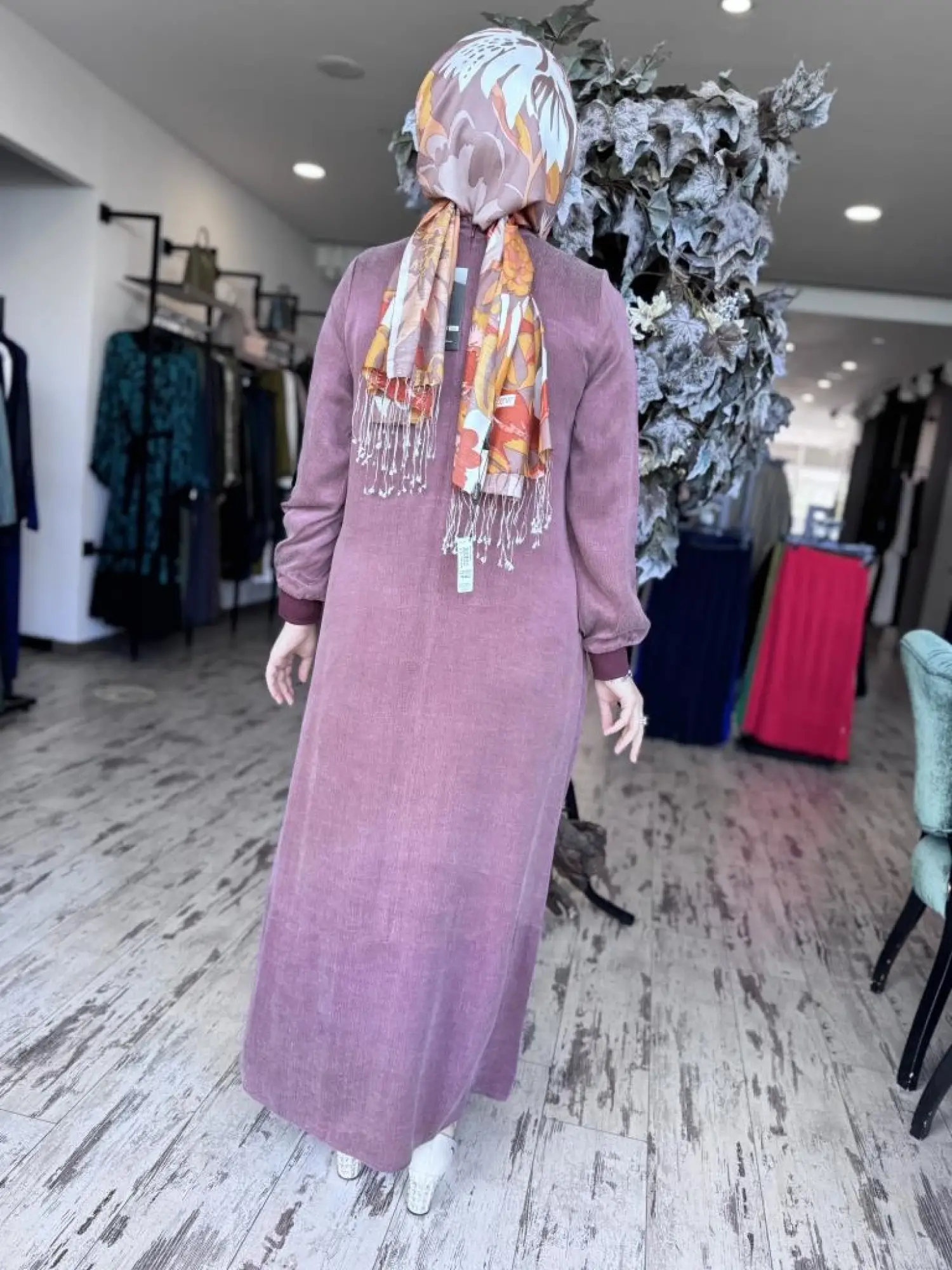 Almarwah Drape Detaylı Liosel Elbise 303809