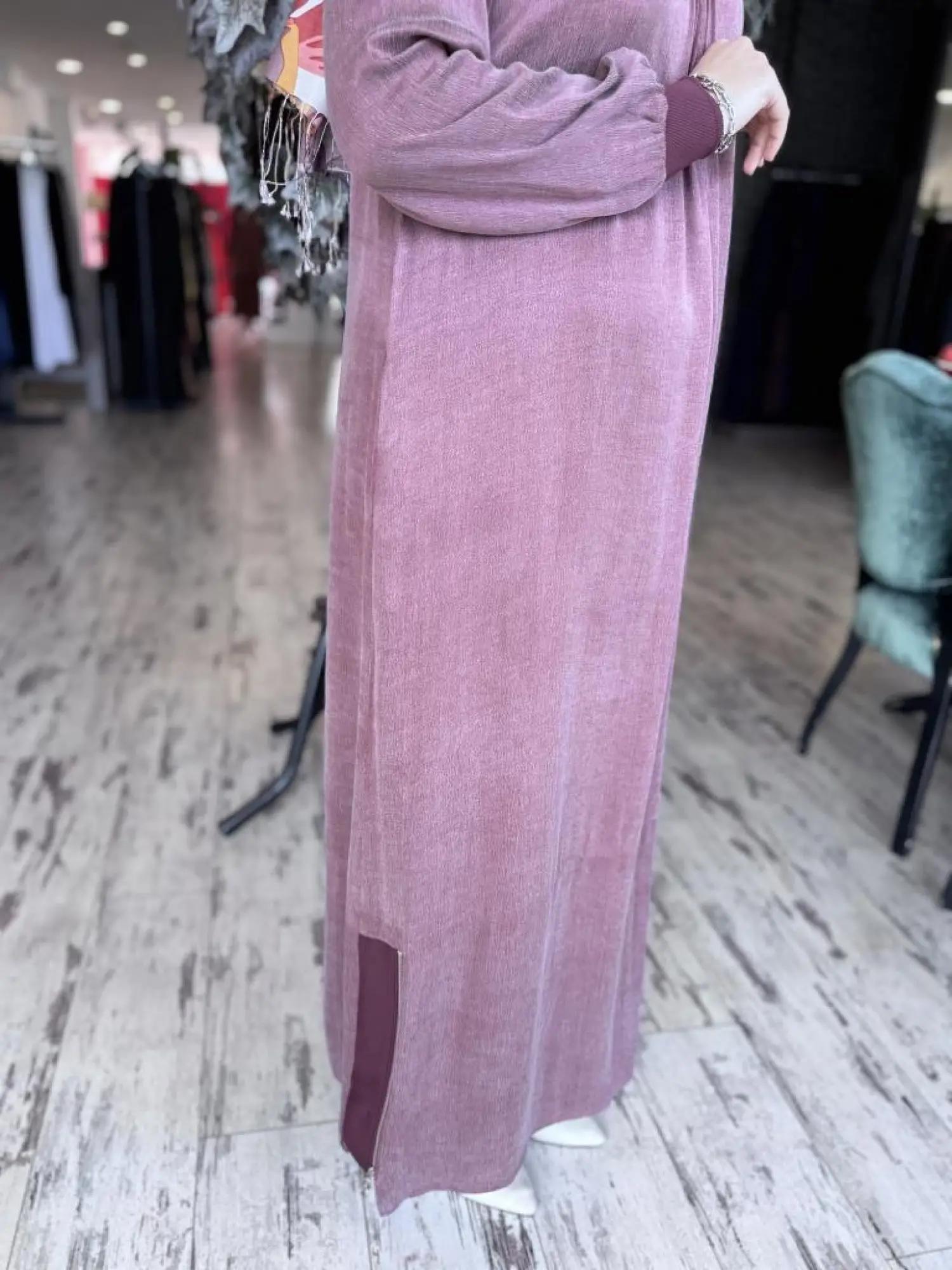Almarwah Drape Detaylı Liosel Elbise 303809