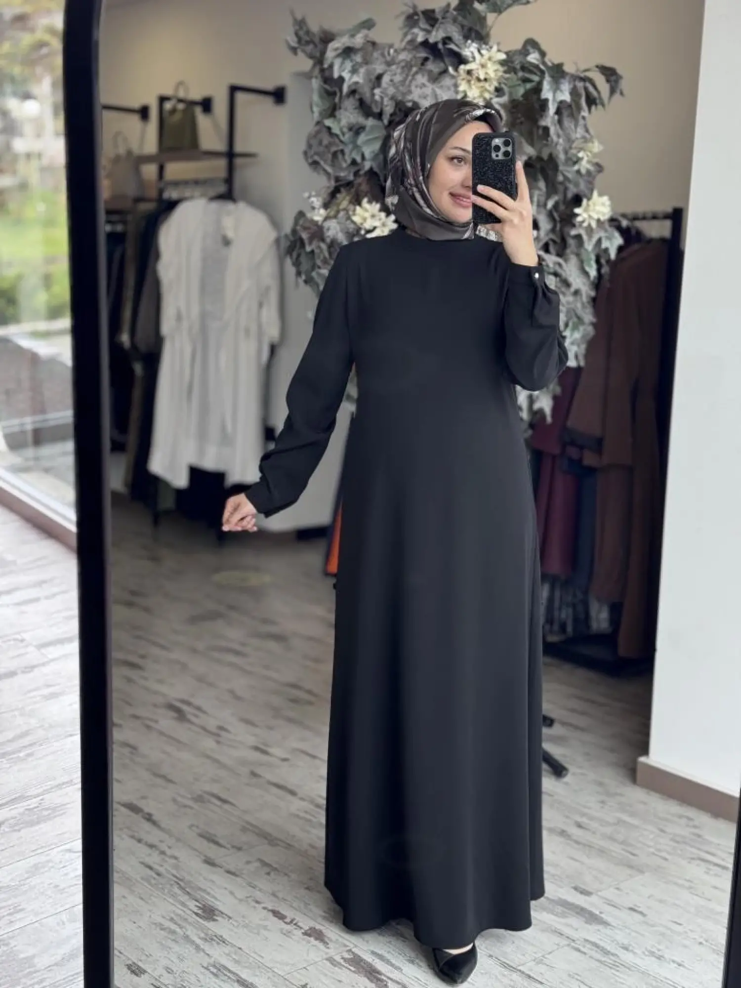 Almarwah Düz Krep Elbise 90494