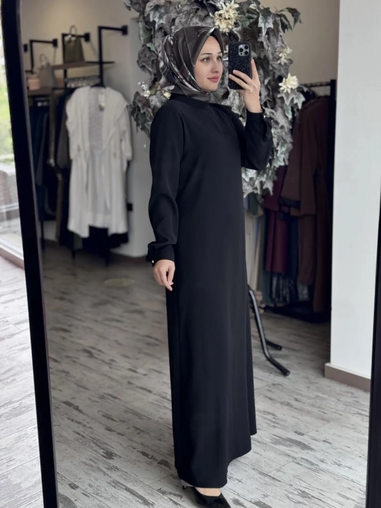 Almarwah Düz Krep Elbise 90494