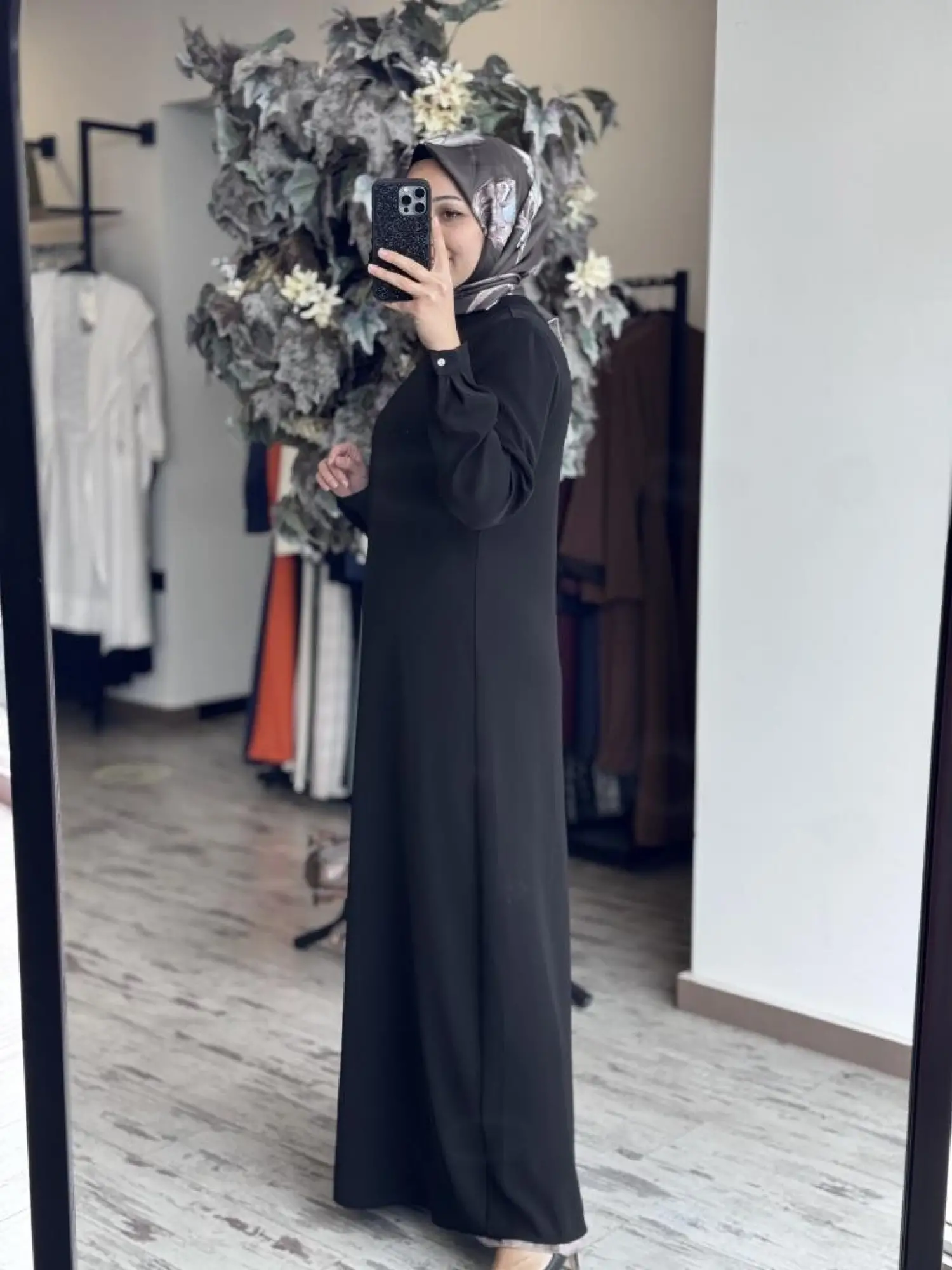 Almarwah Düz Krep Elbise 90494