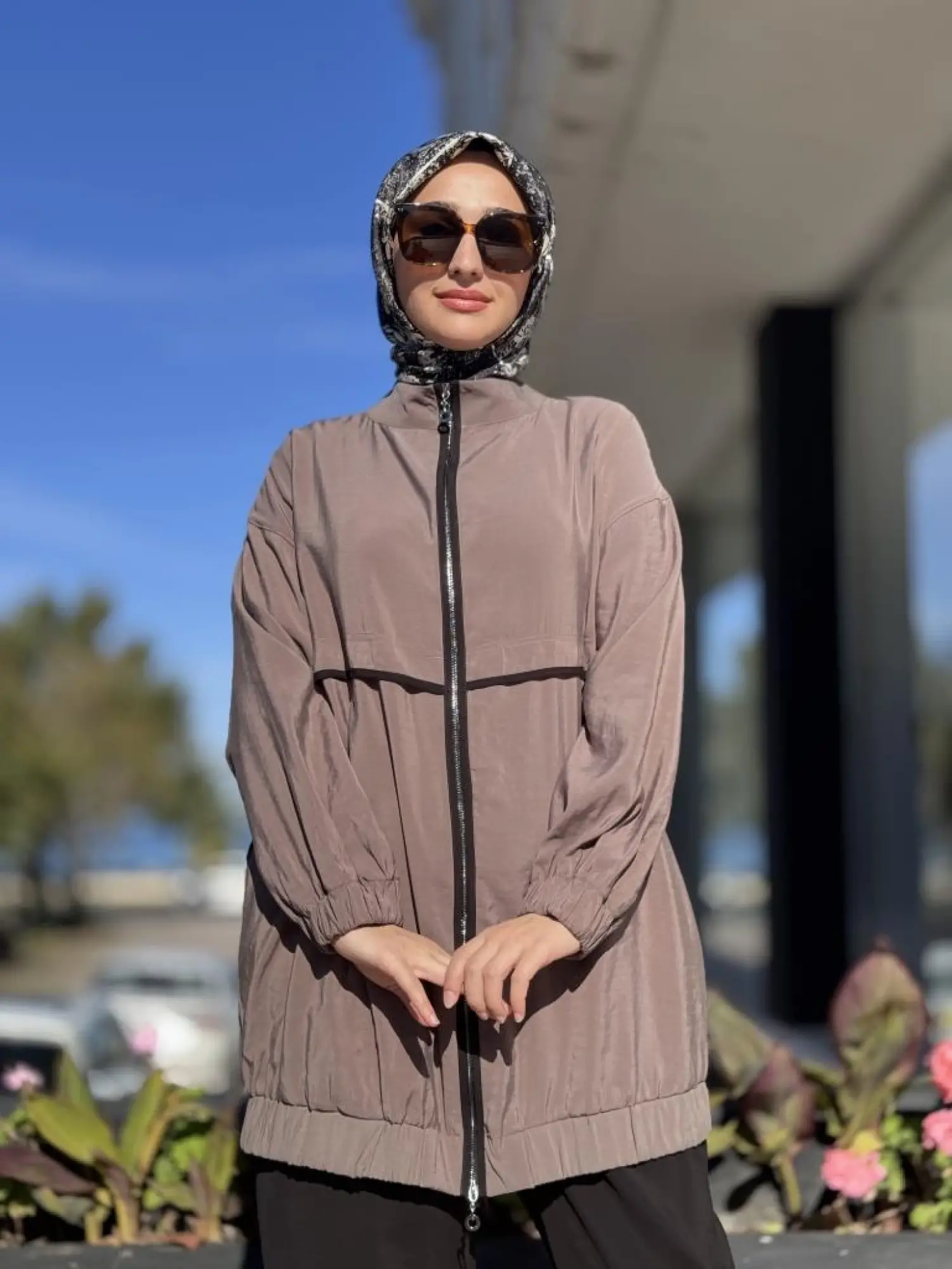 Almarwah Fermuarlı Tencel Kap Pantolon Takım 202925