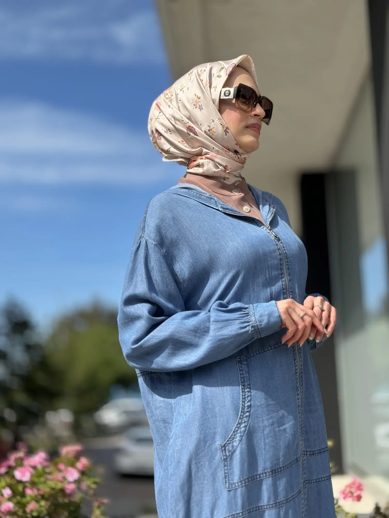 Almarwah Fermuarlı Tencel Kot Kap 404844