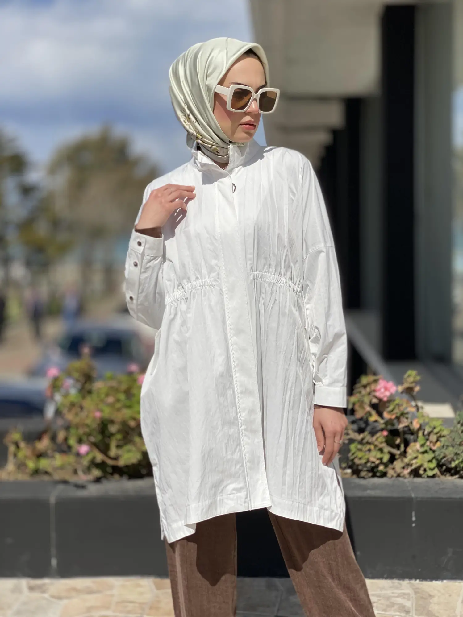 Almarwah Fermuarlı Tencel Paraşüt Kap 404819