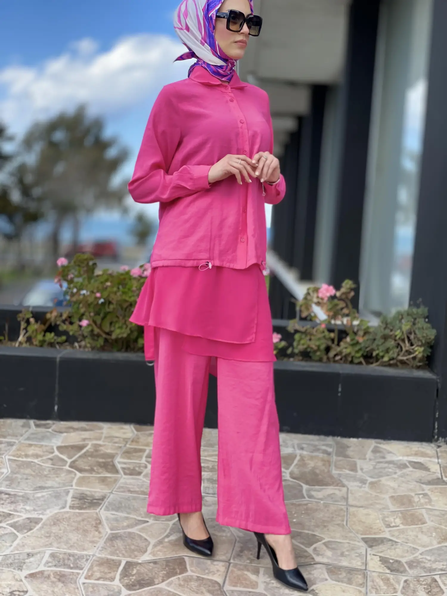 Almarwah Gömlek Pantolon Etekli Takım 202557