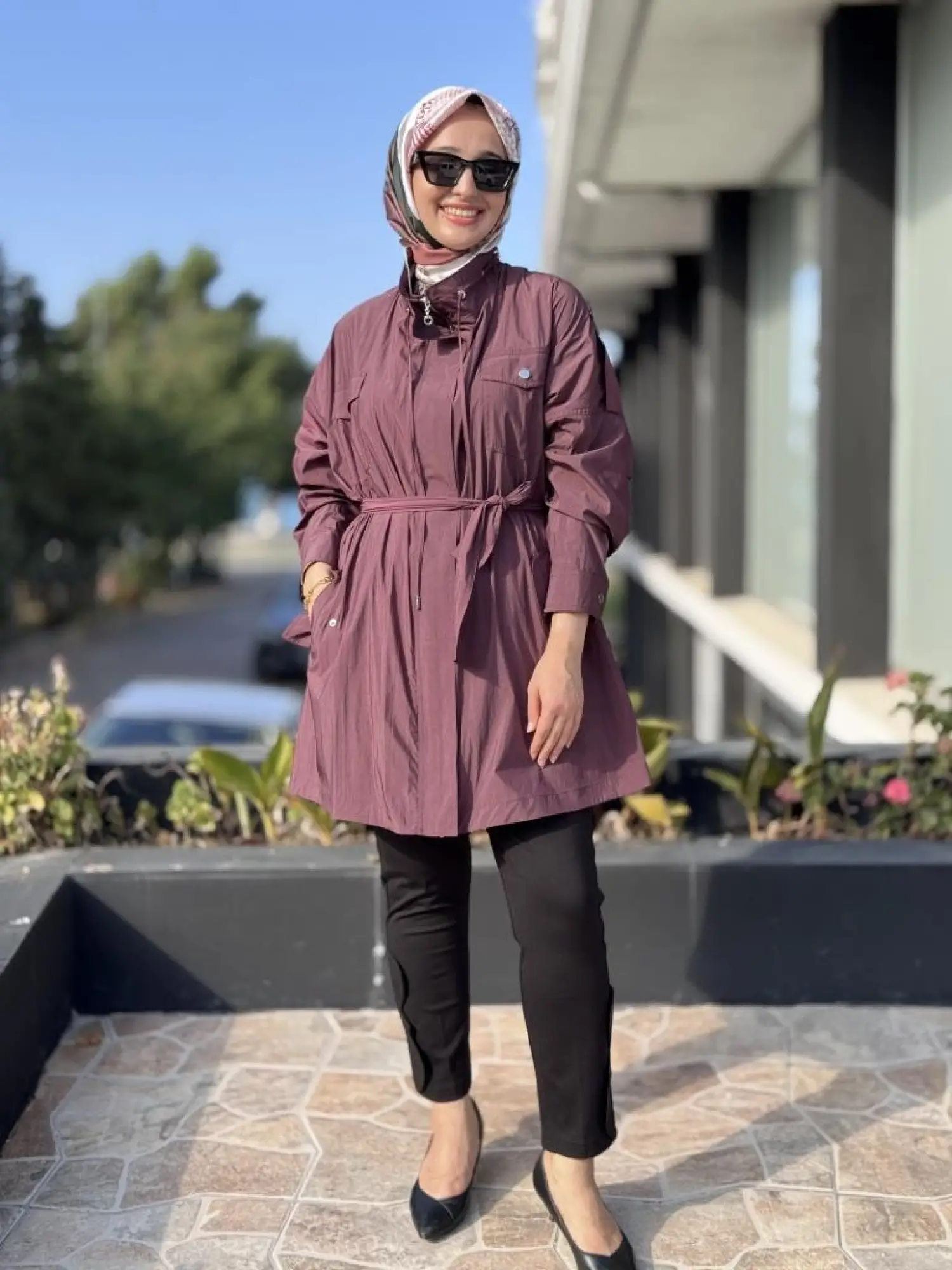 Almarwah Hakim Yaka Apoletli Yağmurluk/ Kap 404987