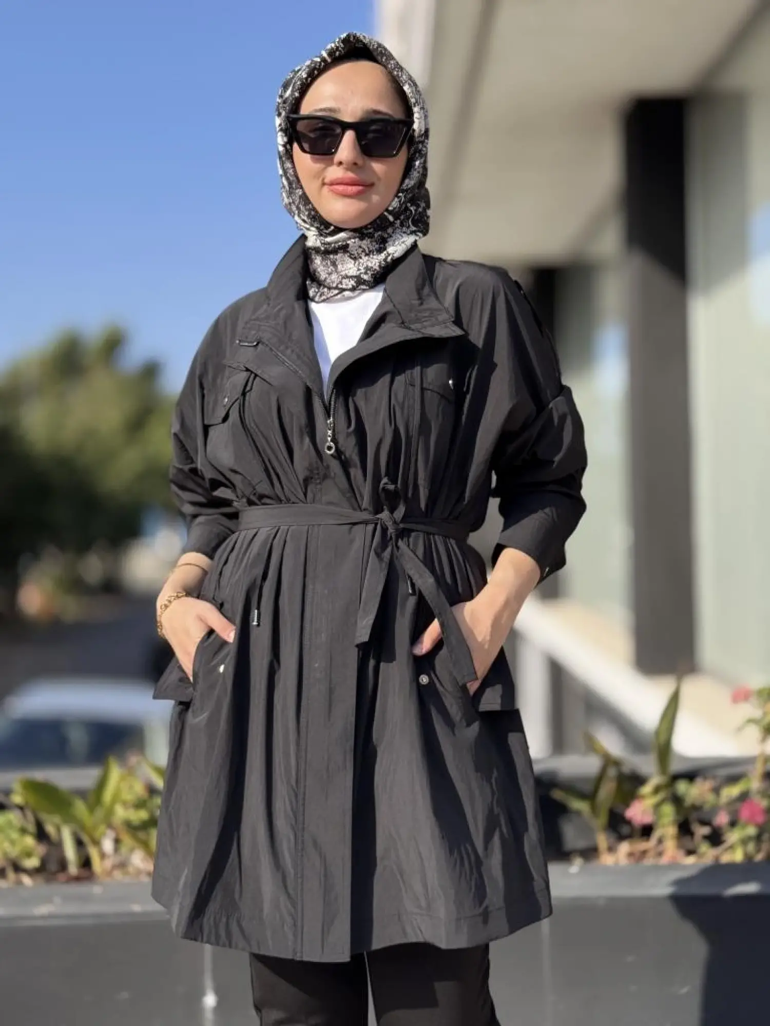 Almarwah Hakim Yaka Apoletli Yağmurluk/ Kap 404987