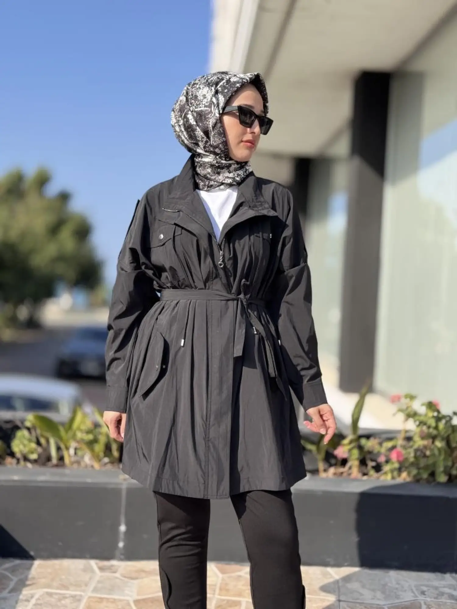 Almarwah Hakim Yaka Apoletli Yağmurluk/ Kap 404987