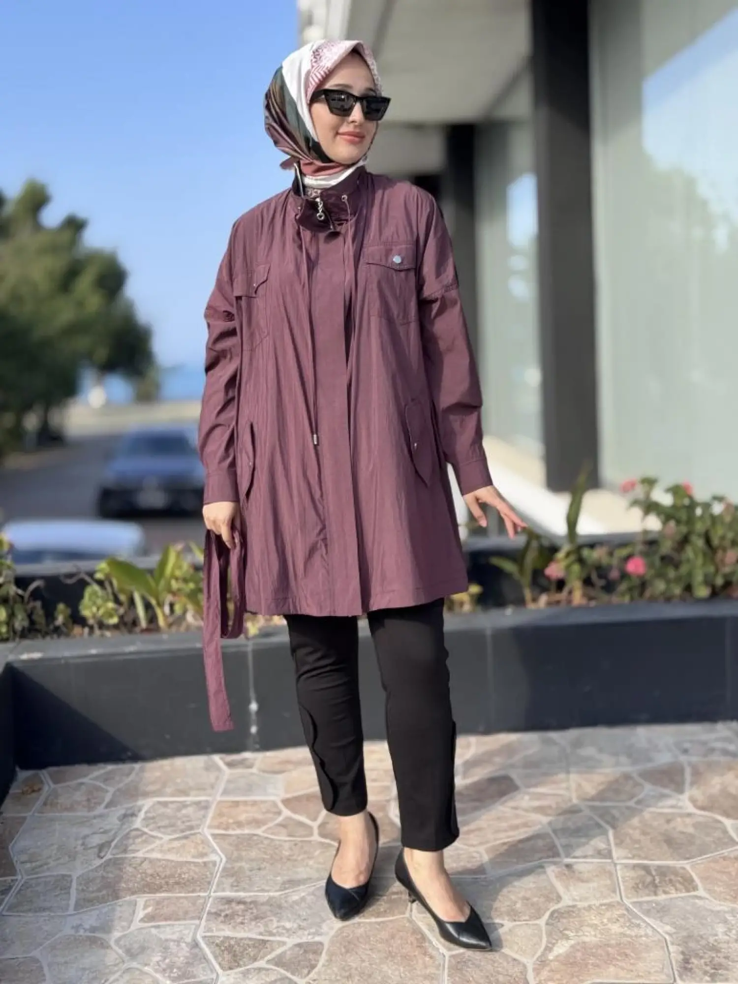 Almarwah Hakim Yaka Apoletli Yağmurluk/ Kap 404987