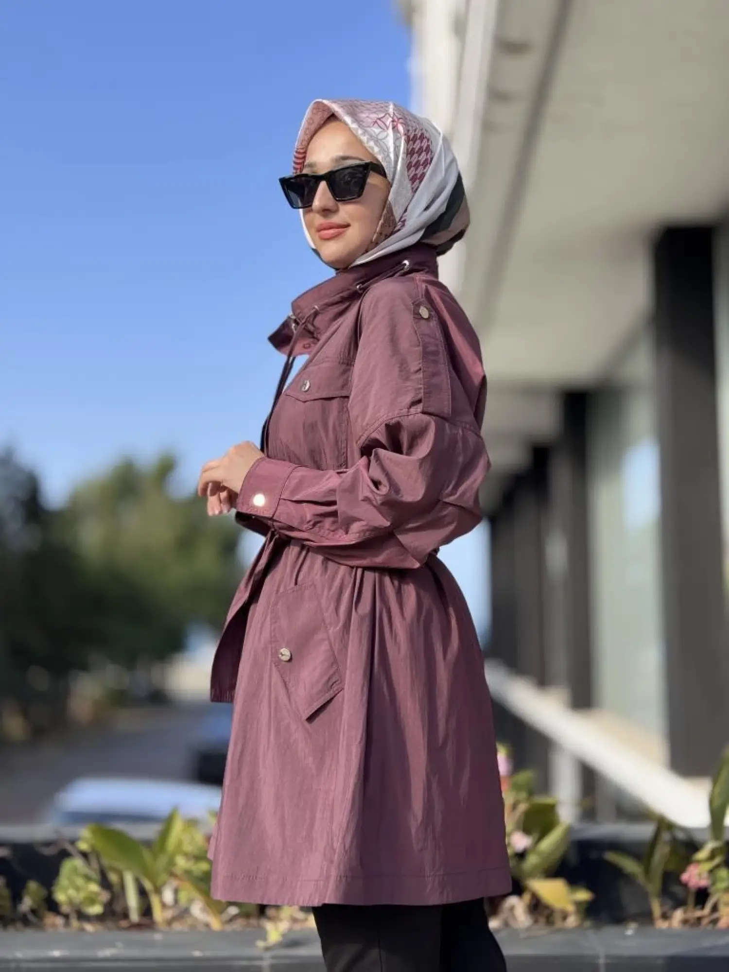 Almarwah Hakim Yaka Apoletli Yağmurluk/ Kap 404987