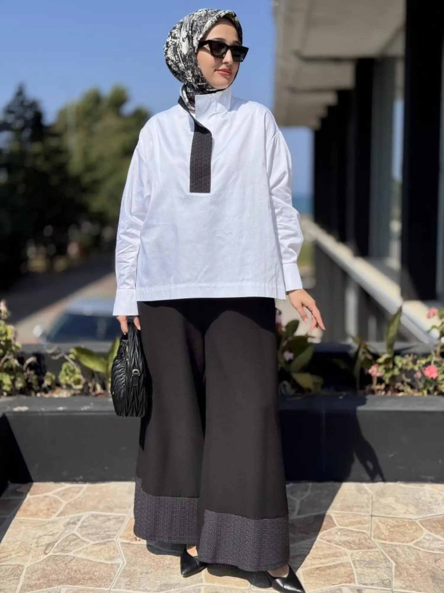 Almarwah Hakim Yaka,Yaka ve Paça Detaylı Gömlek Pantolon Takım 202904