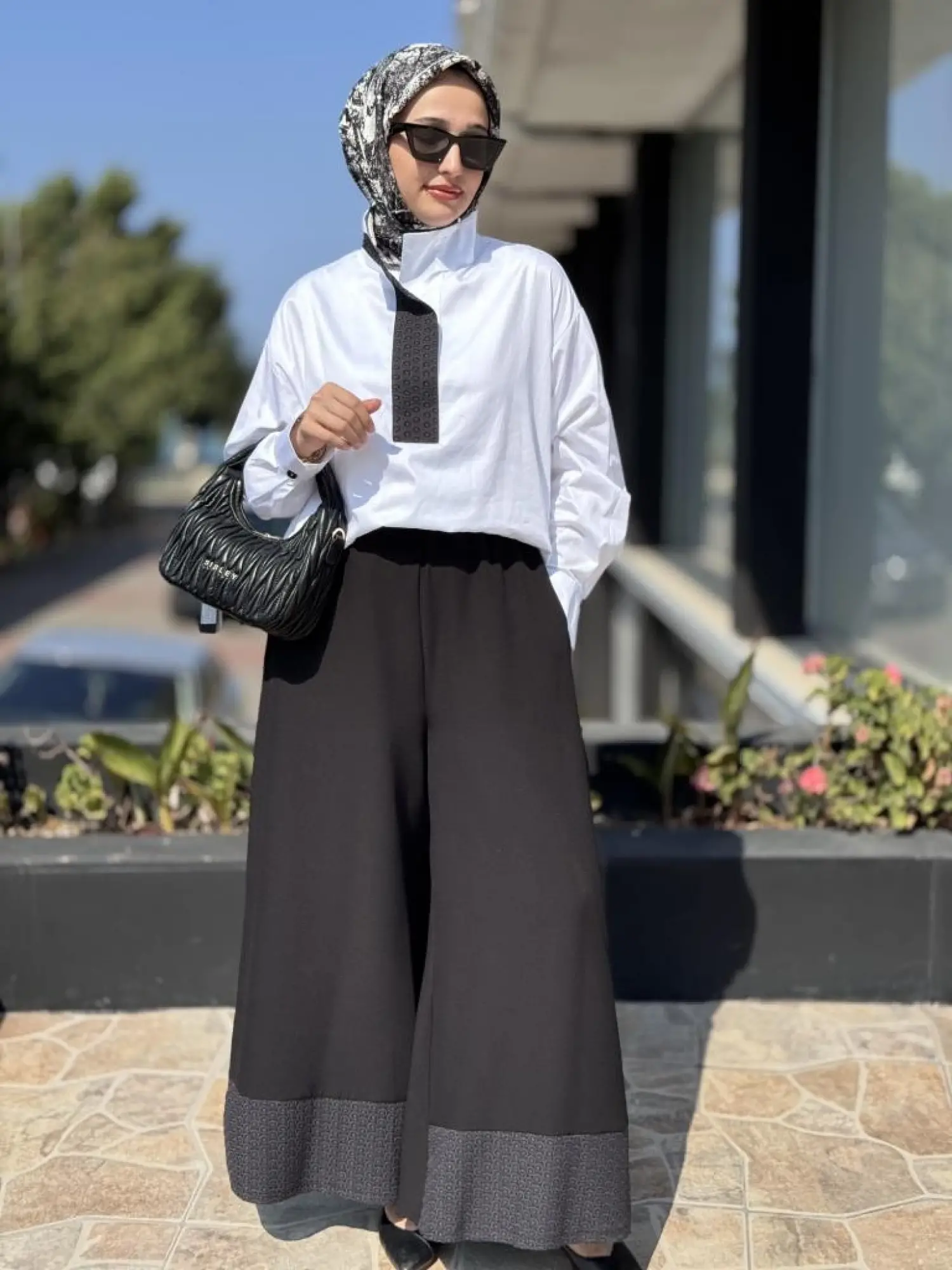 Almarwah Hakim Yaka,Yaka ve Paça Detaylı Gömlek Pantolon Takım 202904