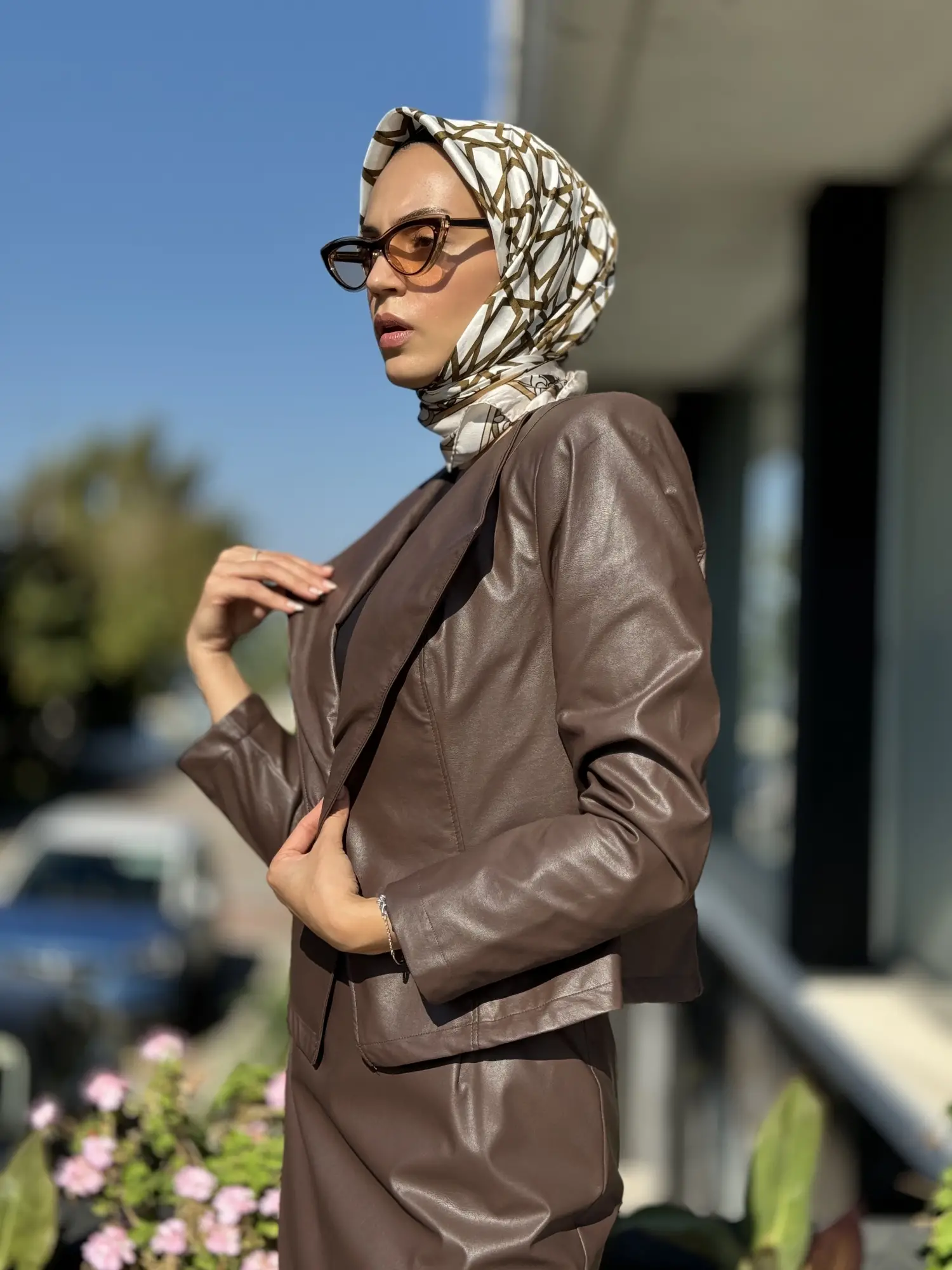 Almarwah Kısa Deri Ceket 404896