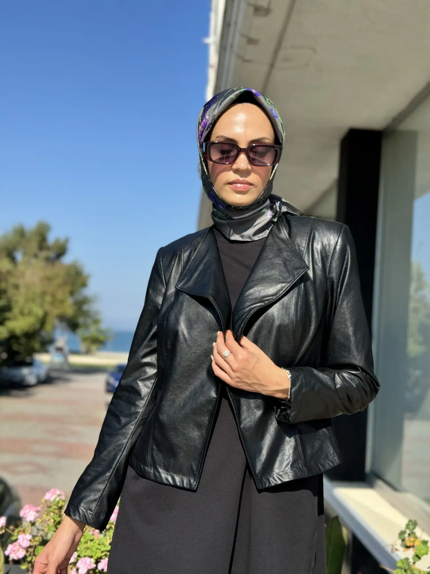 Almarwah Kısa Deri Ceket 404896