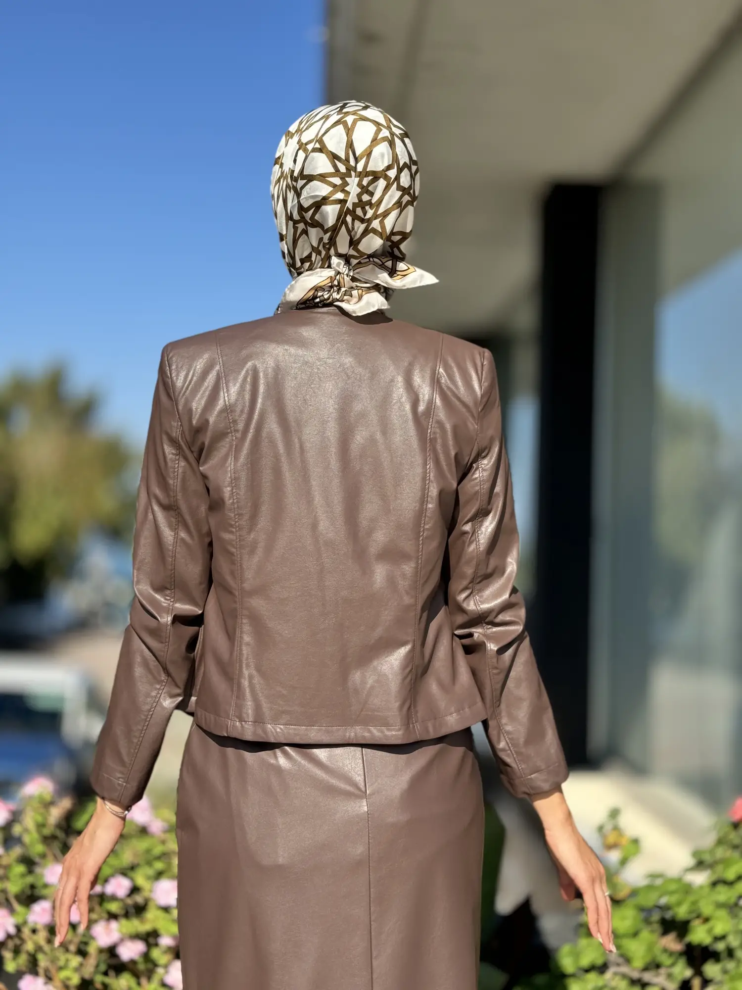 Almarwah Kısa Deri Ceket 404896