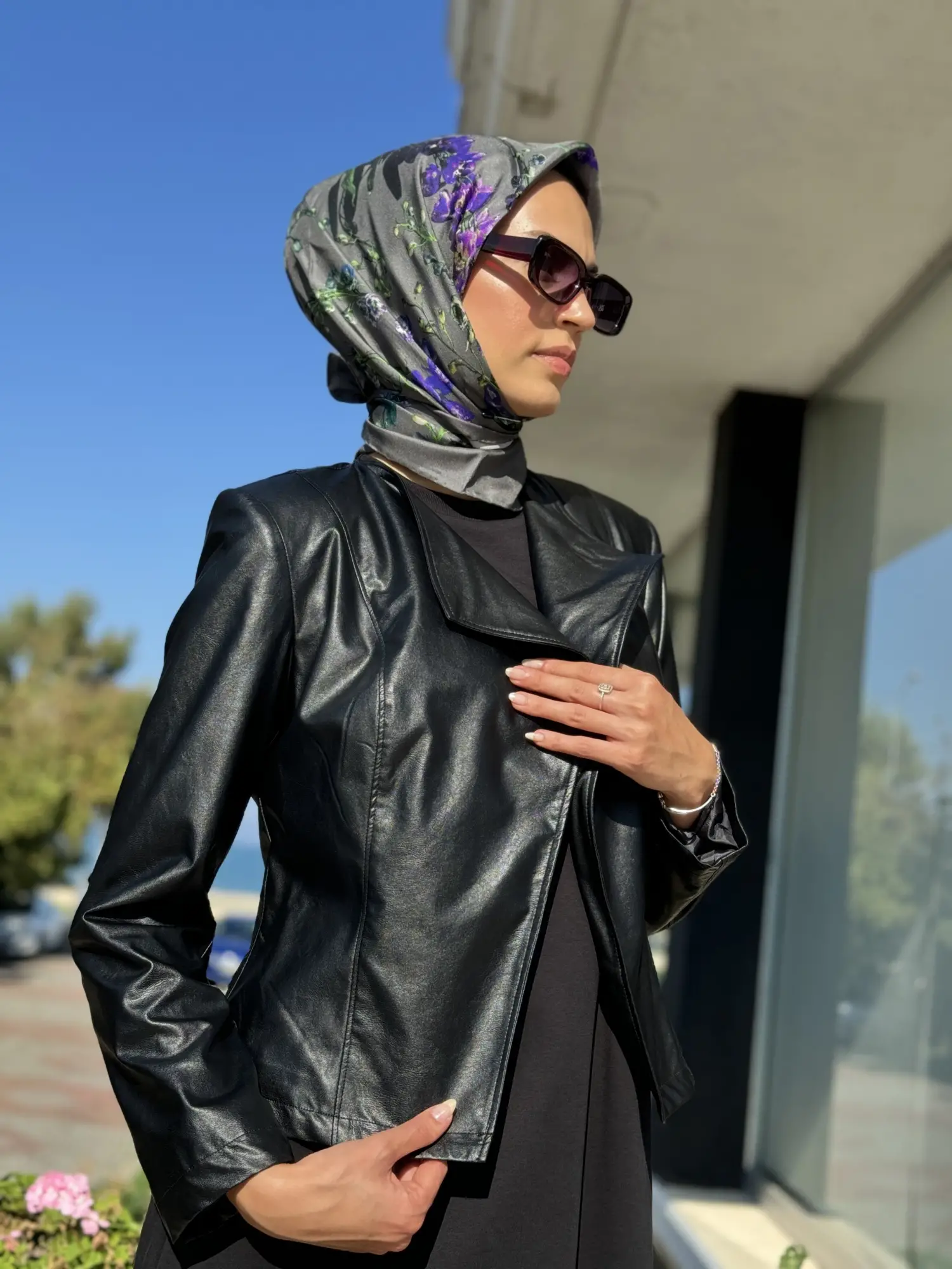 Almarwah Kısa Deri Ceket 404896