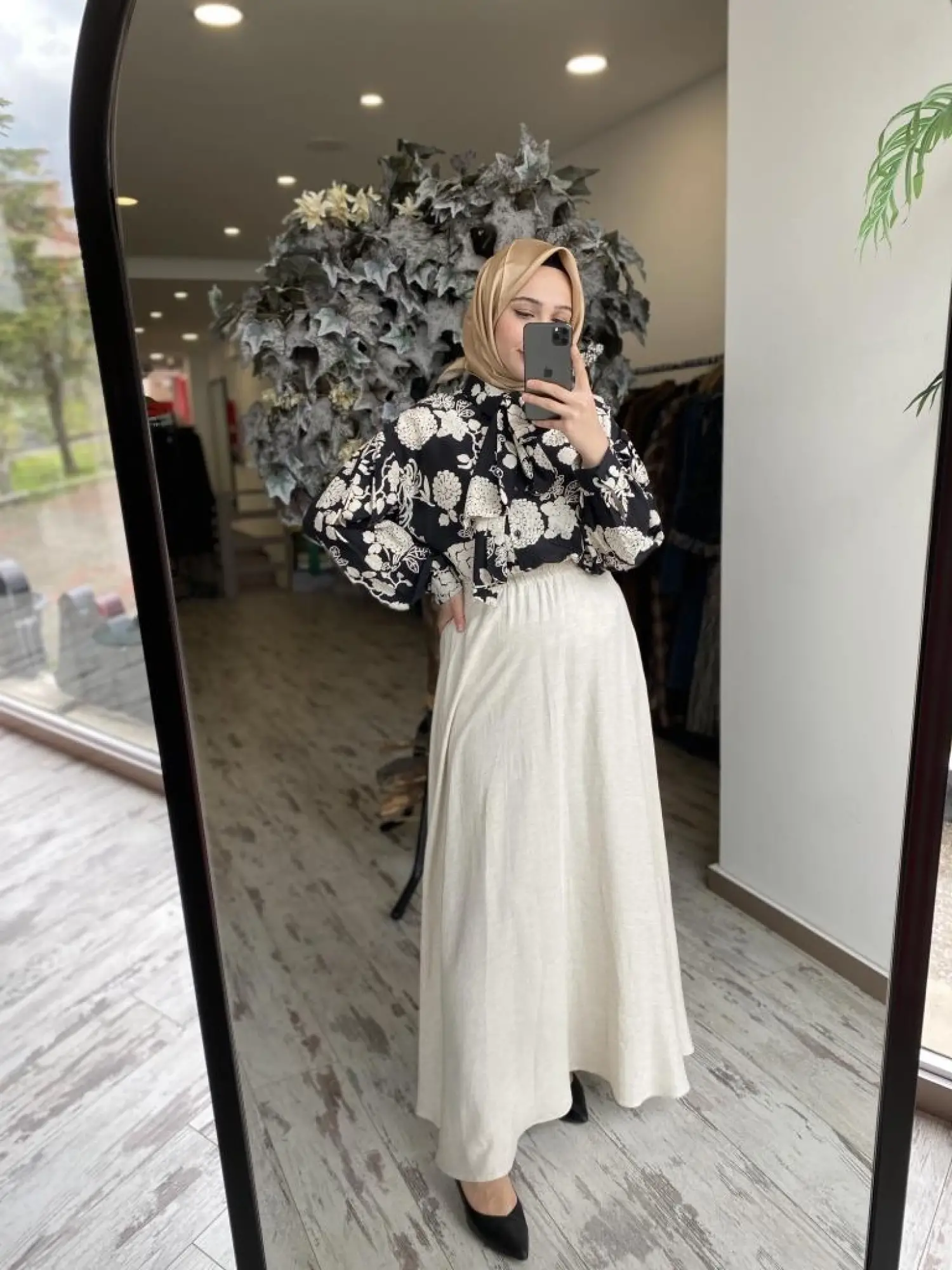 Almarwah Kloş Tencel Keten Etek 806452