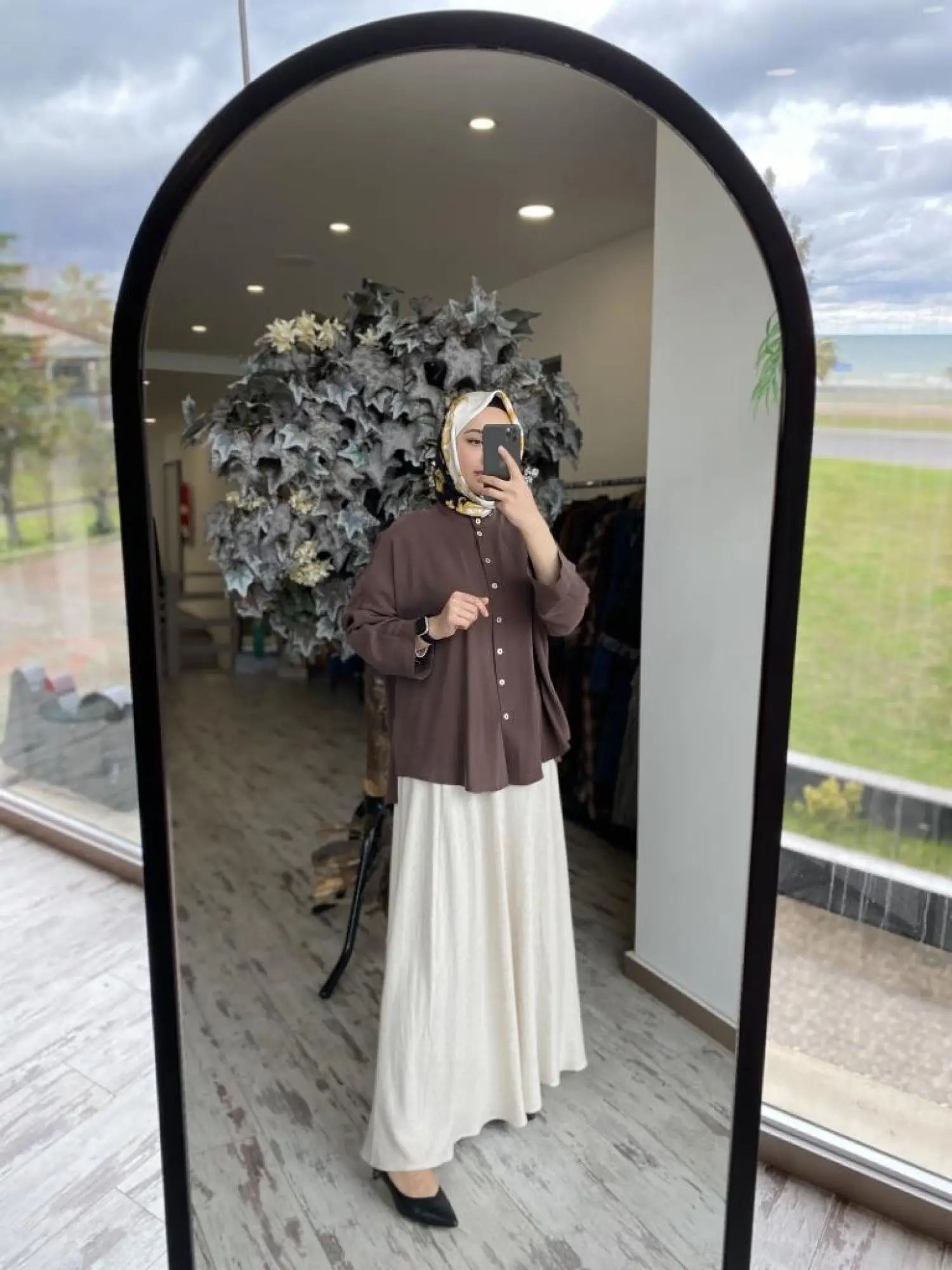 Almarwah Kloş Tencel Keten Etek 806452