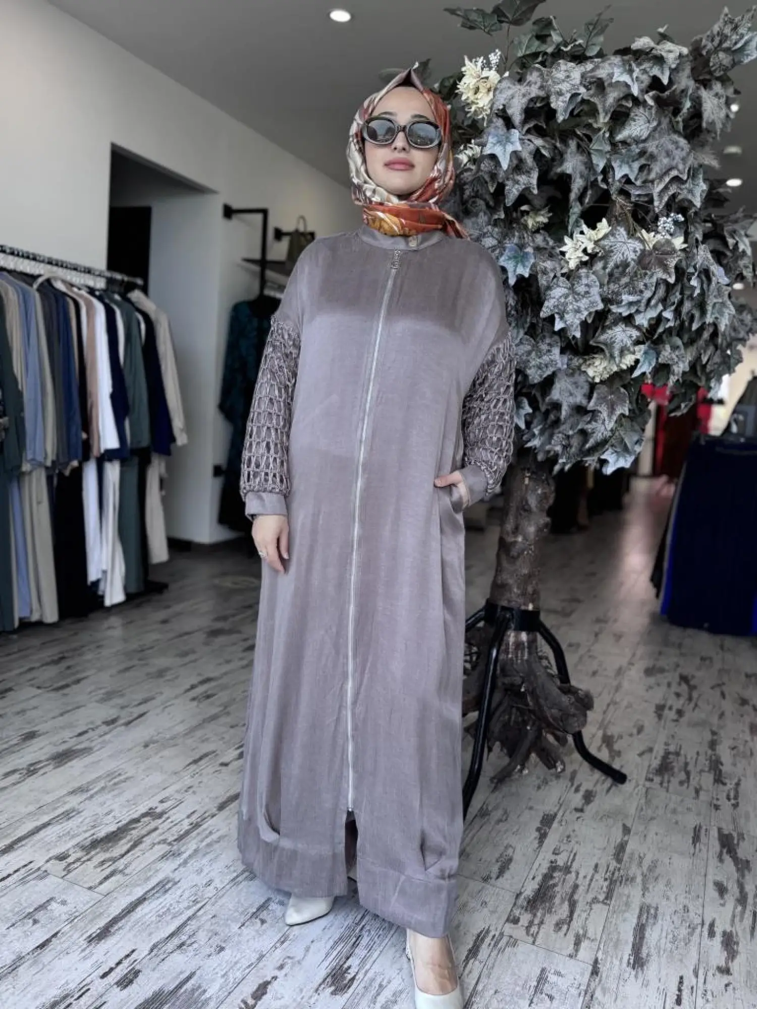 Almarwah Kollarıı Fileli Fermuarlı Kap 404938