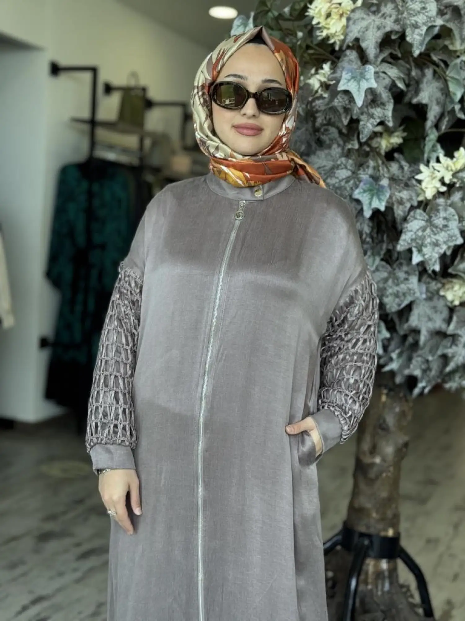 Almarwah Kollarıı Fileli Fermuarlı Kap 404938