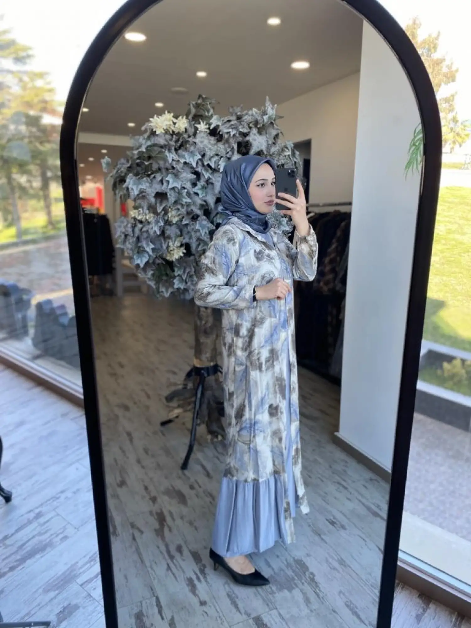 Almarwah Kolyeli Kap Elbise 2 li Takım 202739