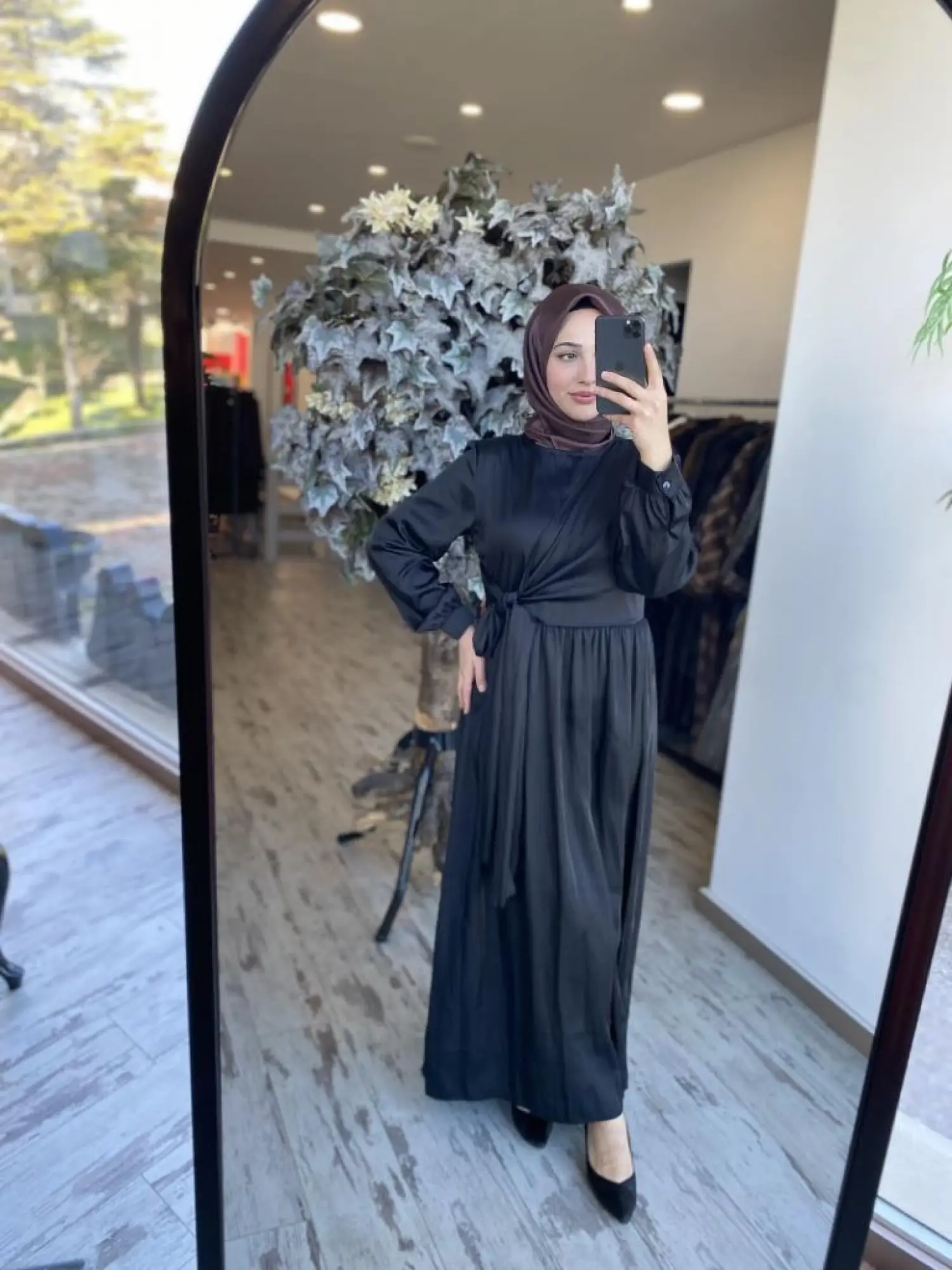 Almarwah Kraşlı Gögüs Kapak Detaylı Elbise 303821