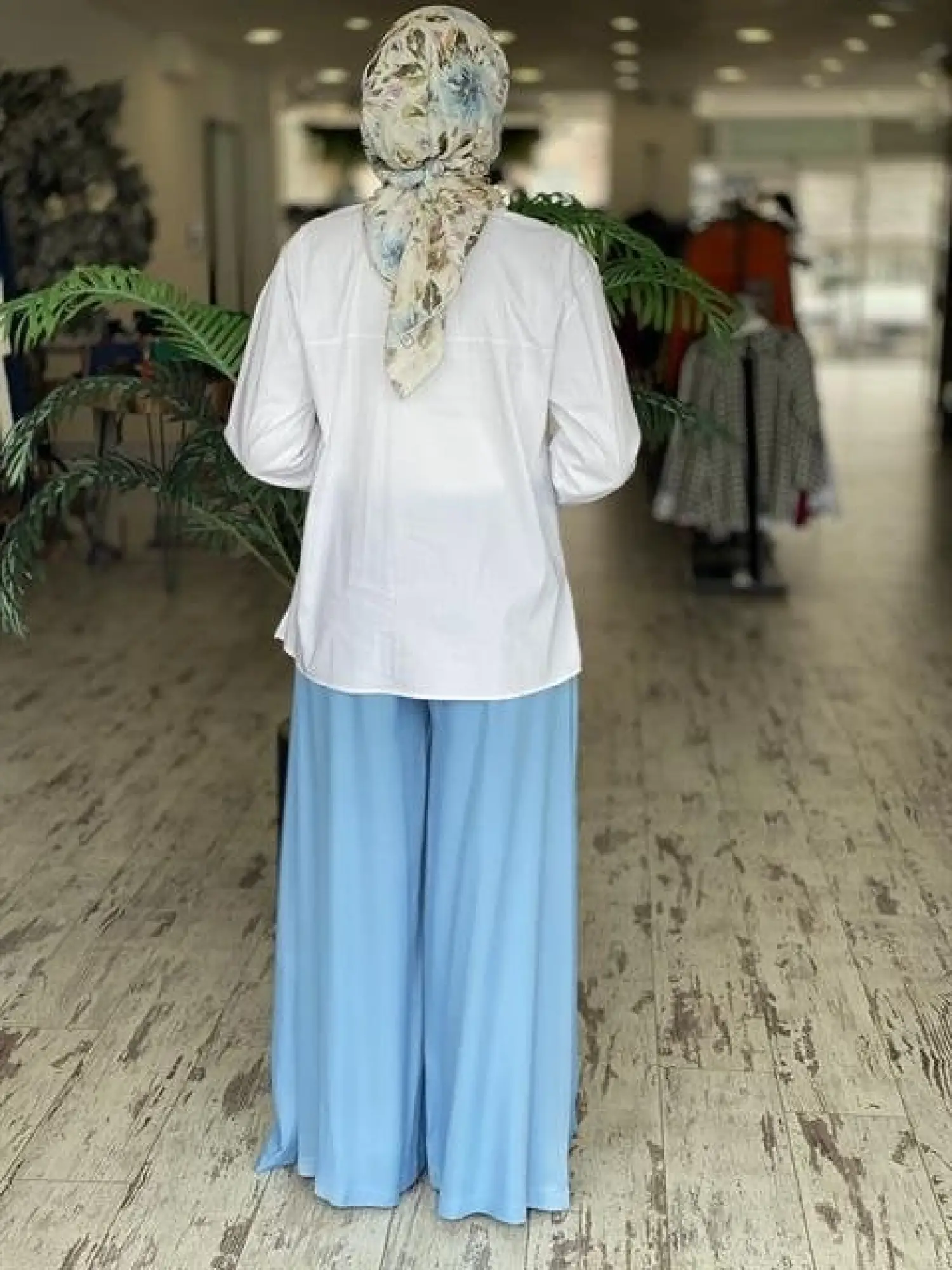 ALMARWAH ÖNÜ FIRFIRLI POPLİN BLUZ (BLK102108 )