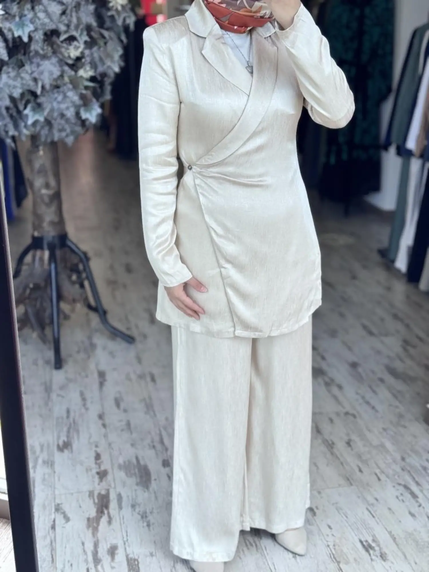 Almarwah Önü Kapaklı Ceket Pantolon Takım 202775