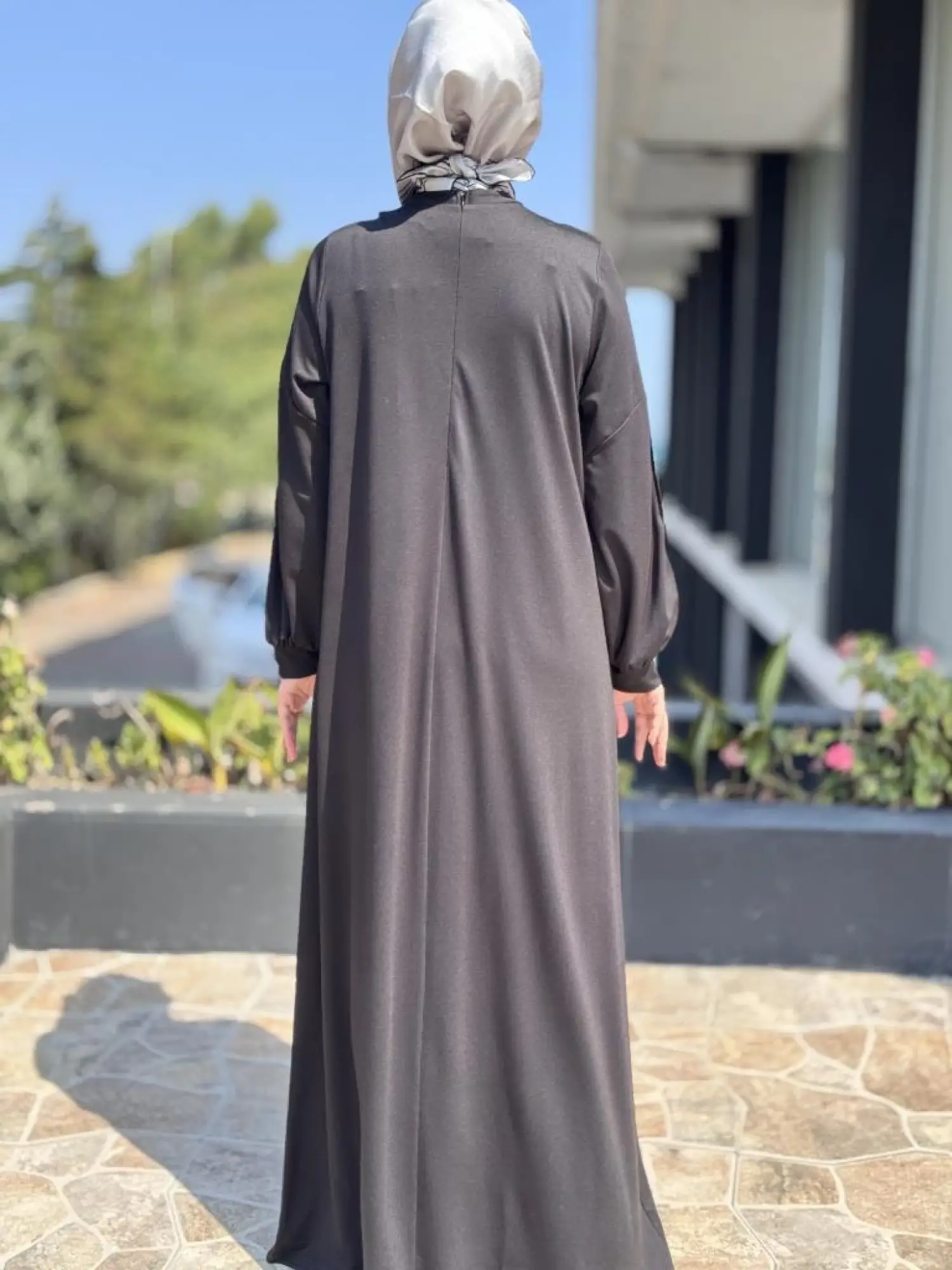 Almarwah Önü ve Kolu Drape Detaylı Elbise 303870