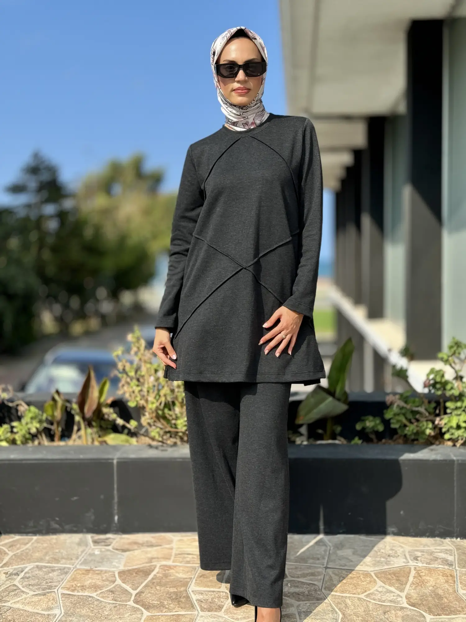 Almarwah Örme Rayon Tunik Pantolon Takım 202688