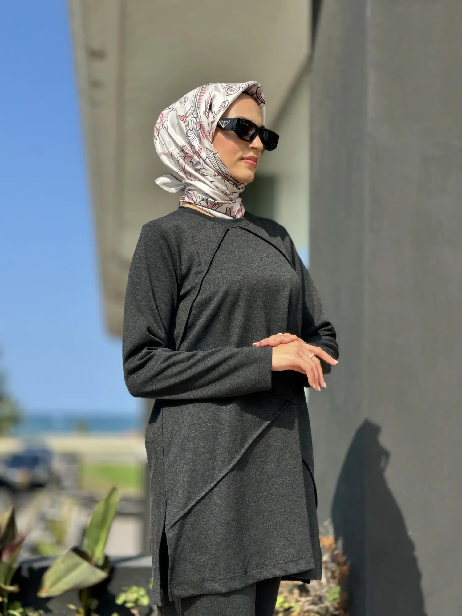 Almarwah Örme Rayon Tunik Pantolon Takım 202688