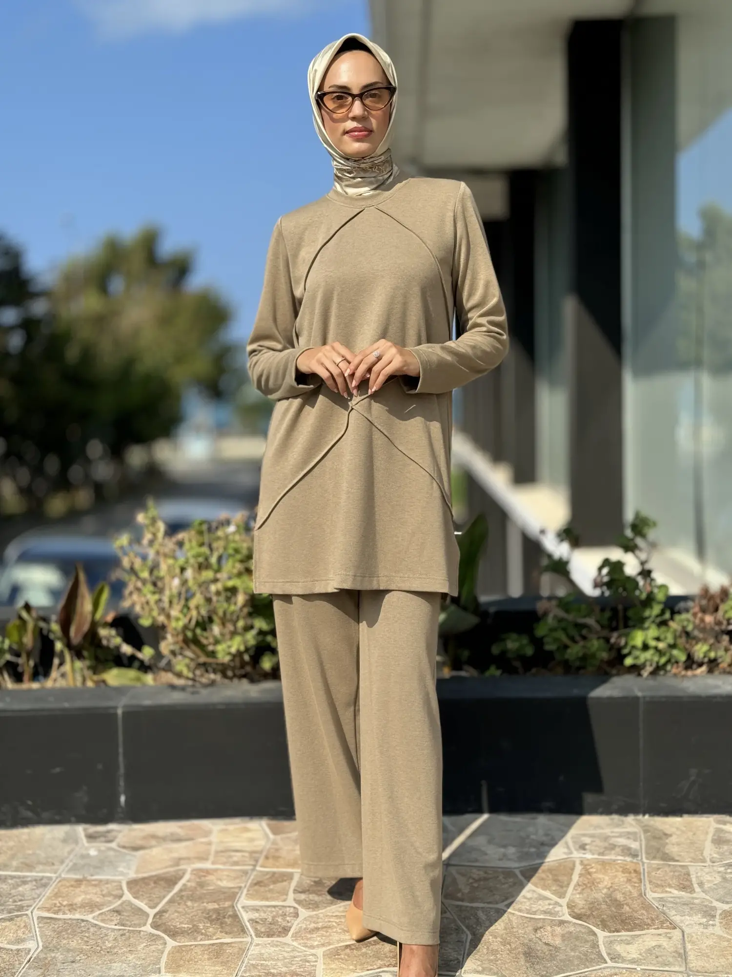 Almarwah Örme Rayon Tunik Pantolon Takım 202688