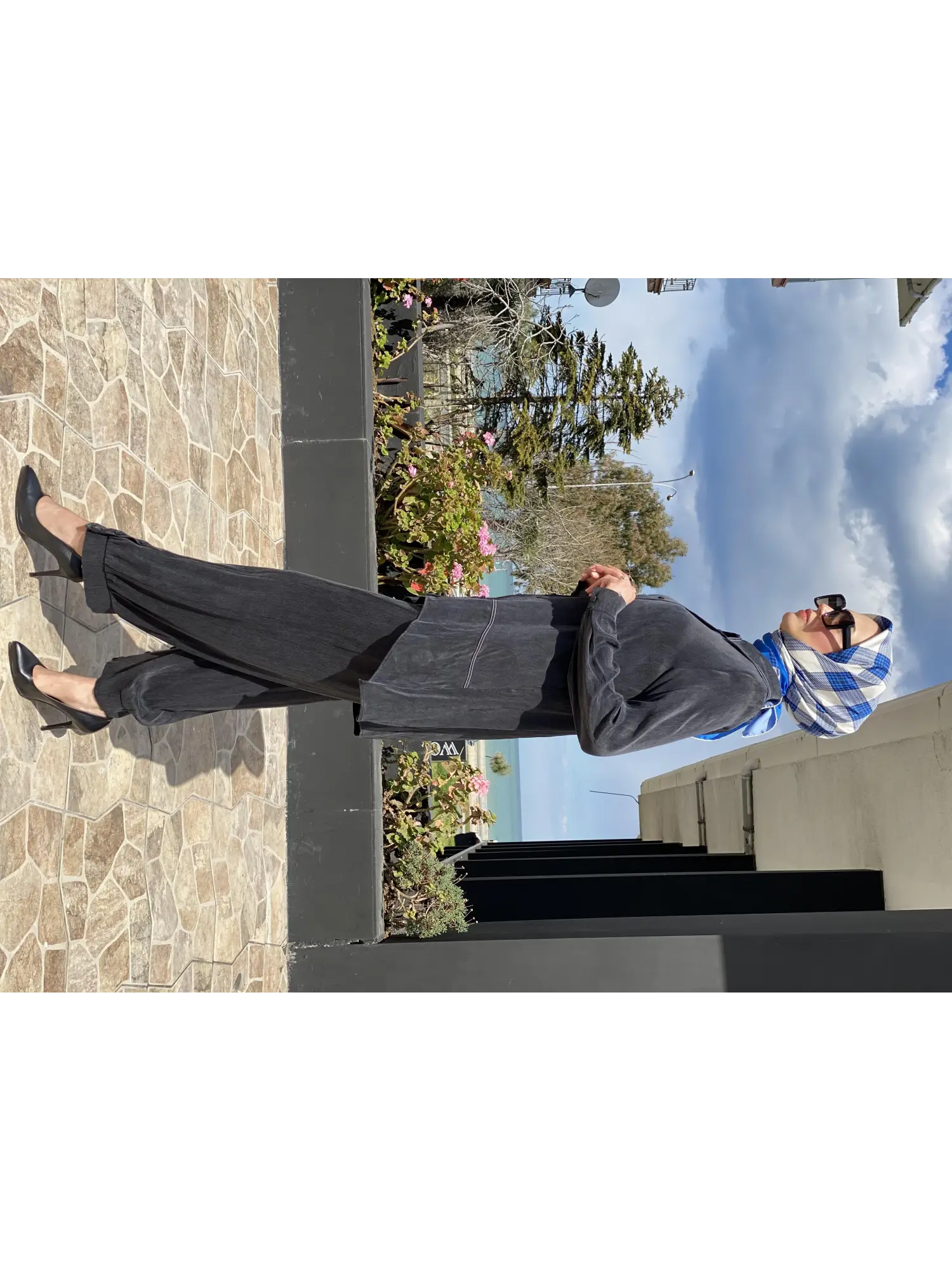 Almarwah Paçası Düğmeli Beli Lastikli Cupra İpek Pantolon 606045