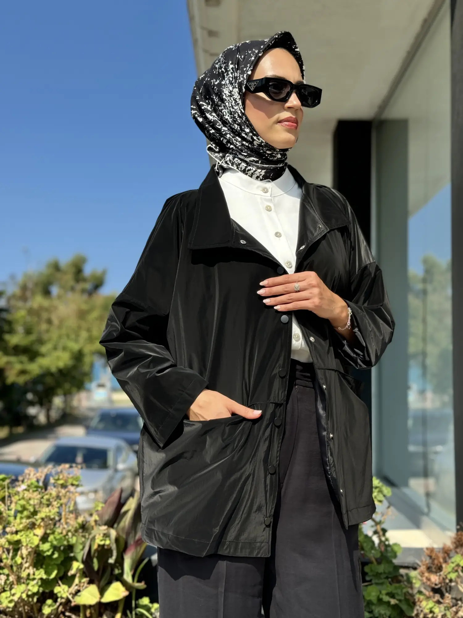 Almarwah Paraşüt Kumaş Ceket/Kap 505308