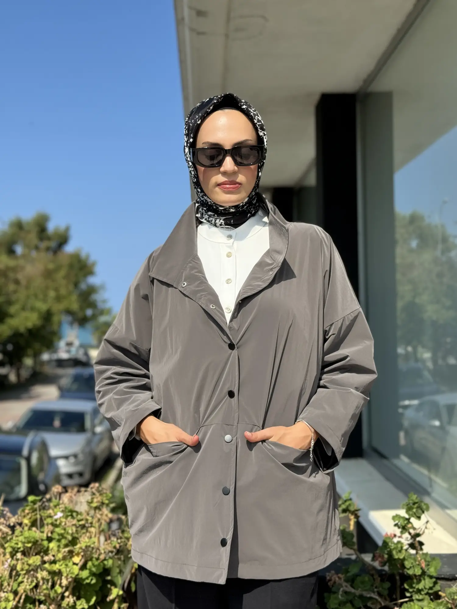 Almarwah Paraşüt Kumaş Ceket/Kap 505308