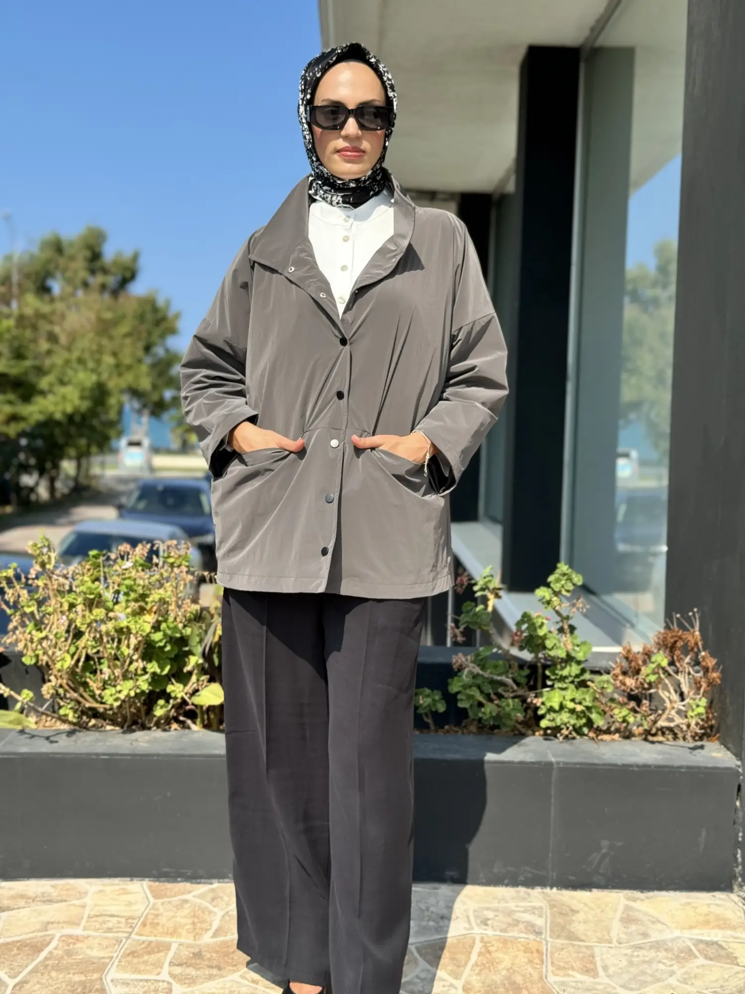 Almarwah Paraşüt Kumaş Ceket/Kap 505308